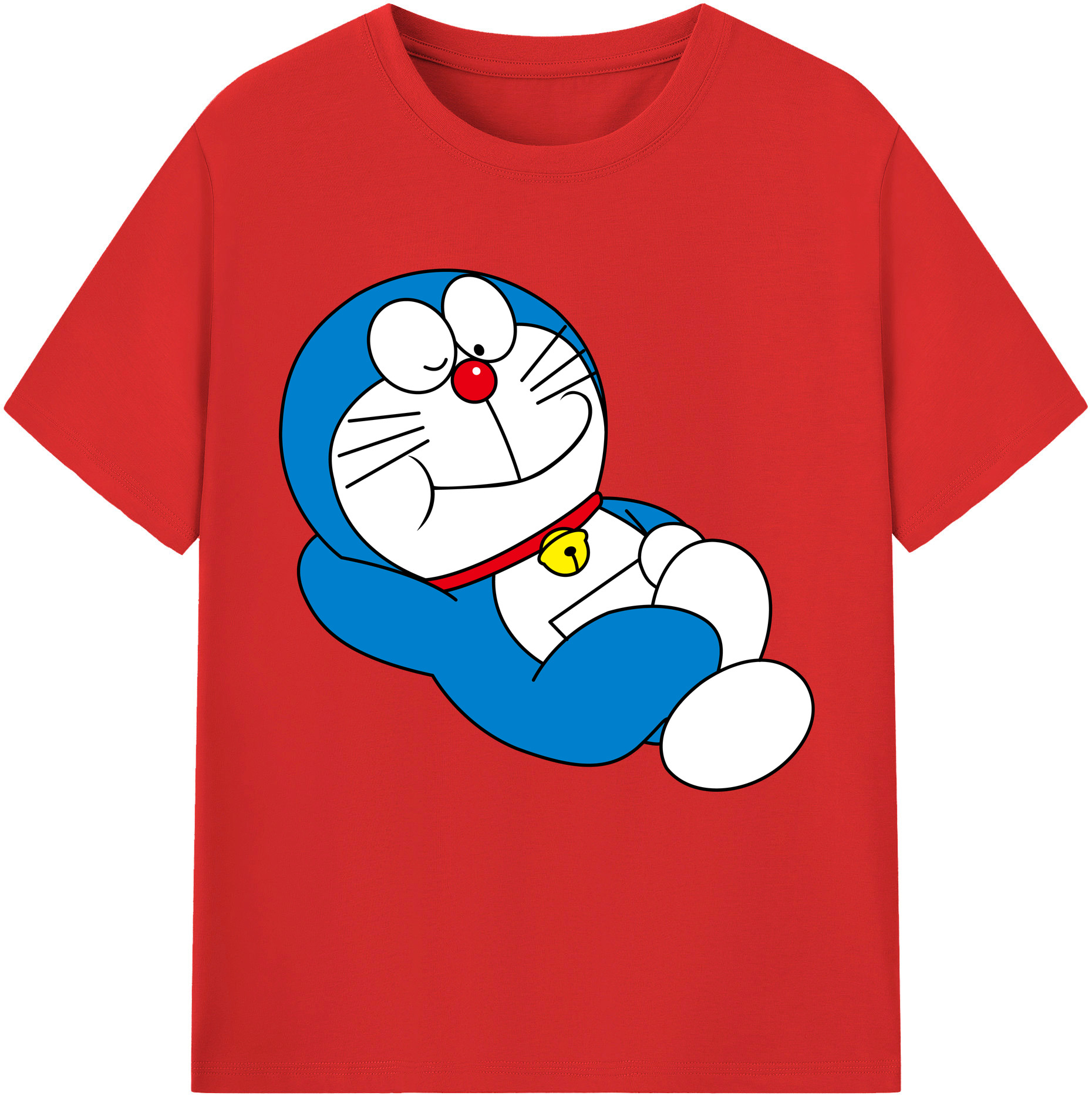 （画像用） ドラえもん Doraemon レディースカジュアルプリントTシャツ（綿100％）