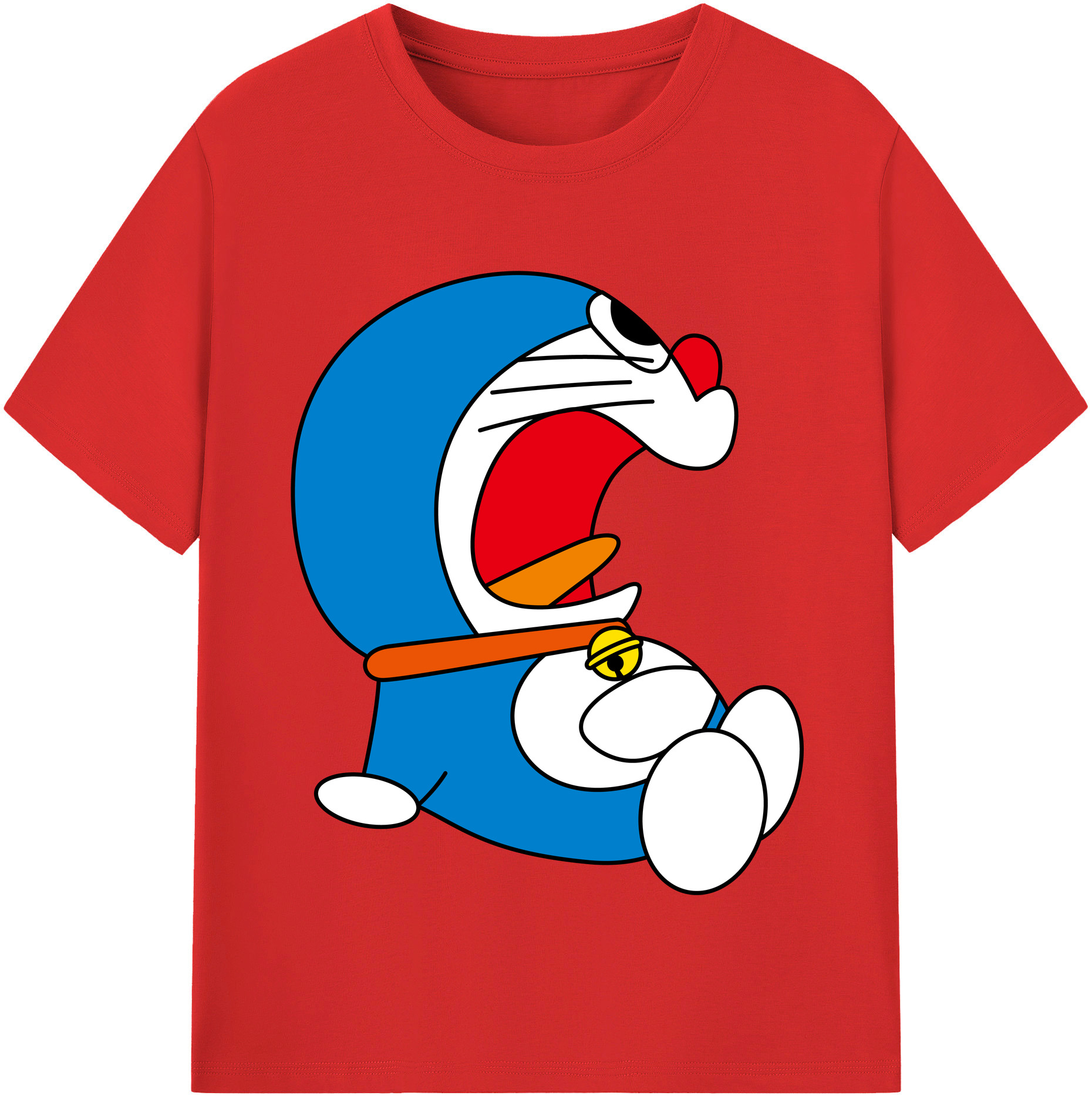 （画像用） ドラえもん Doraemon レディースカジュアルプリントTシャツ（綿100％）