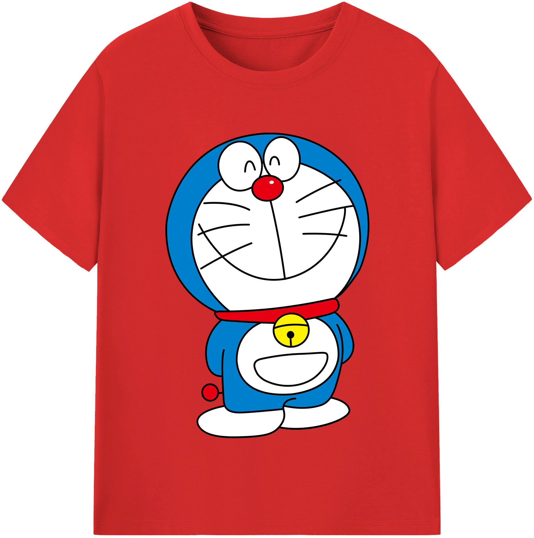 （画像用） ドラえもん Doraemon レディースカジュアルプリントTシャツ（綿100％）