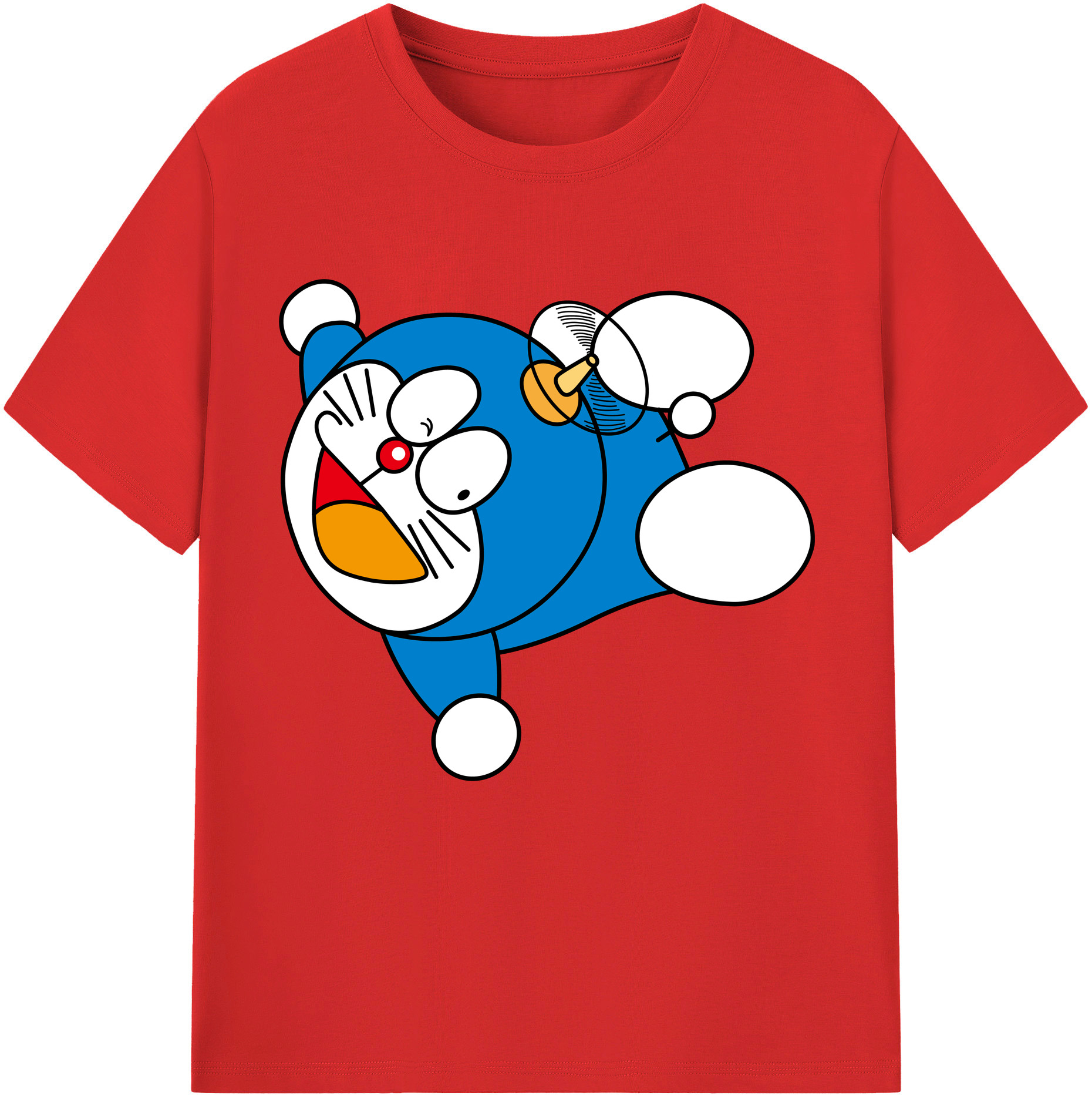 （画像用） ドラえもん Doraemon レディースカジュアルプリントTシャツ（綿100％）