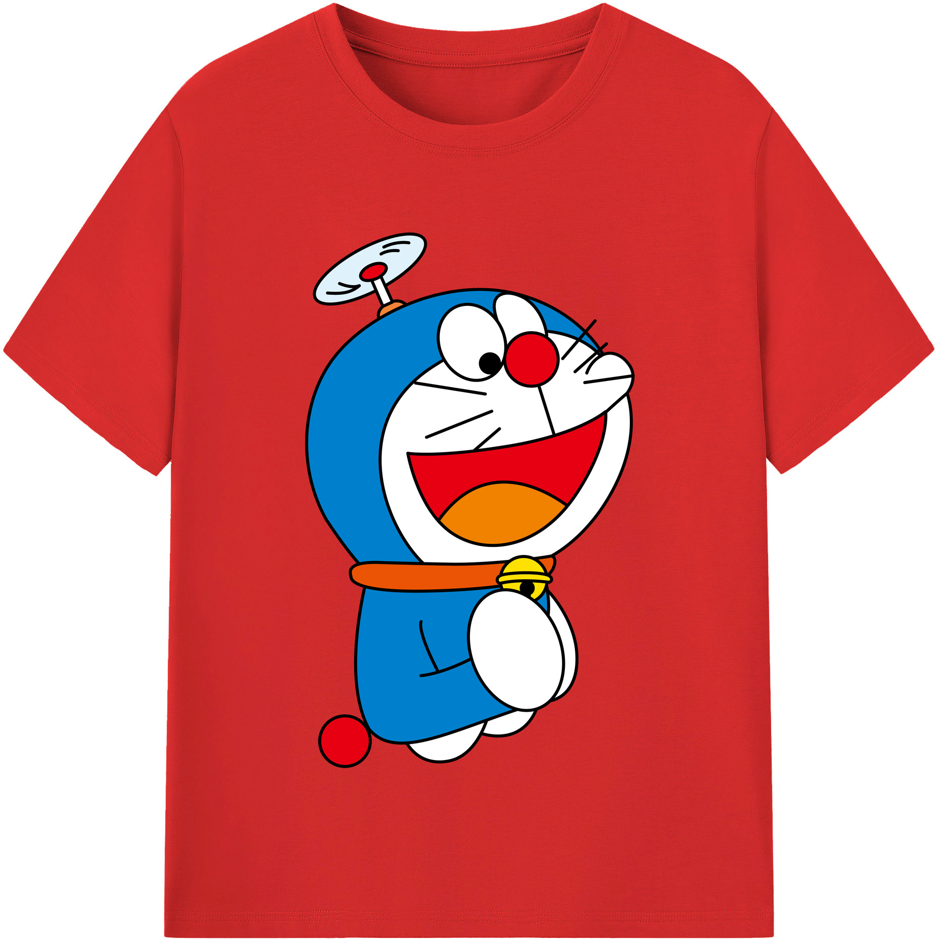 （画像用） ドラえもん Doraemon レディースカジュアルプリントTシャツ（綿100％）
