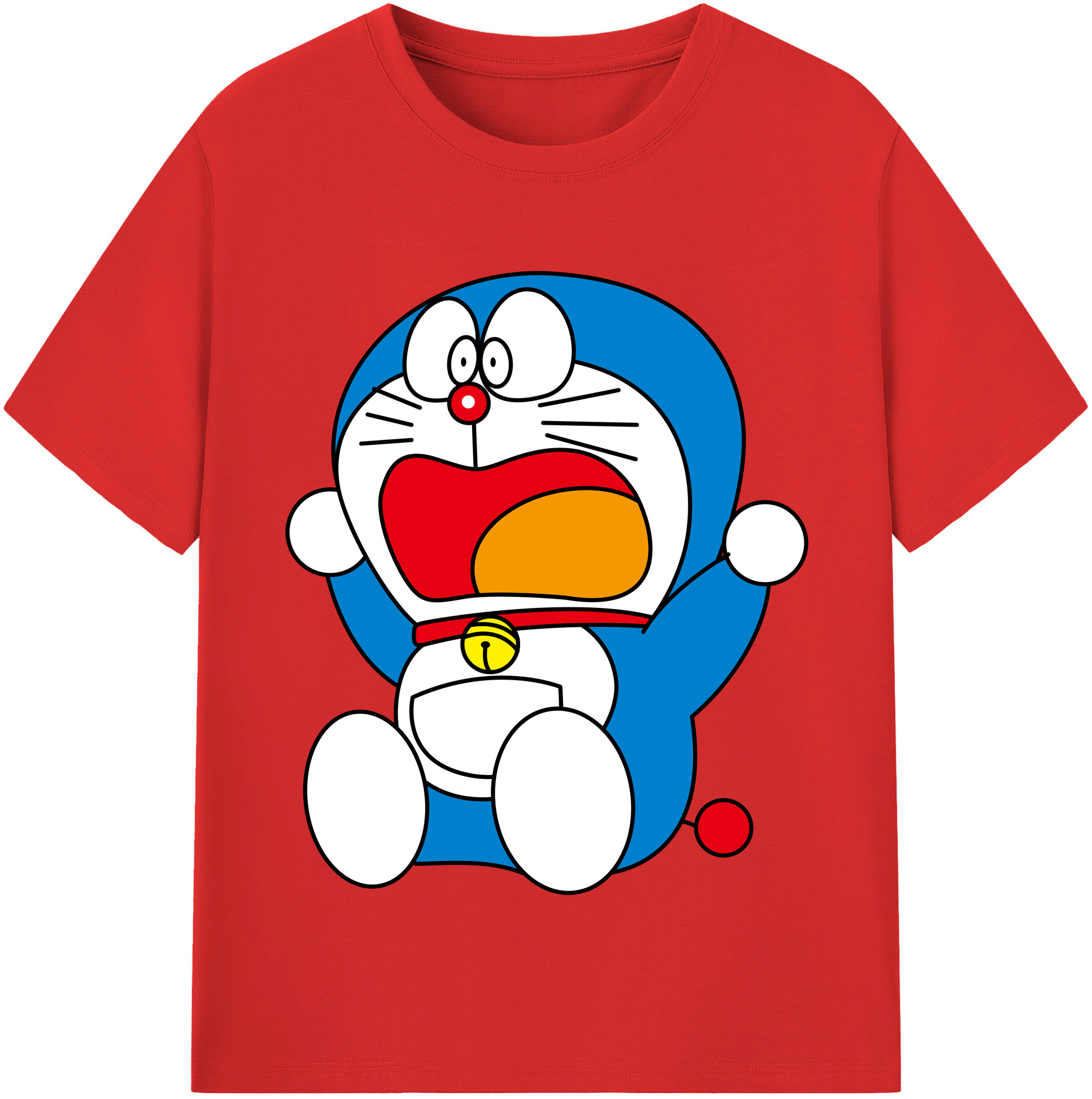 （画像用） ドラえもん Doraemon レディースカジュアルプリントTシャツ（綿100％）