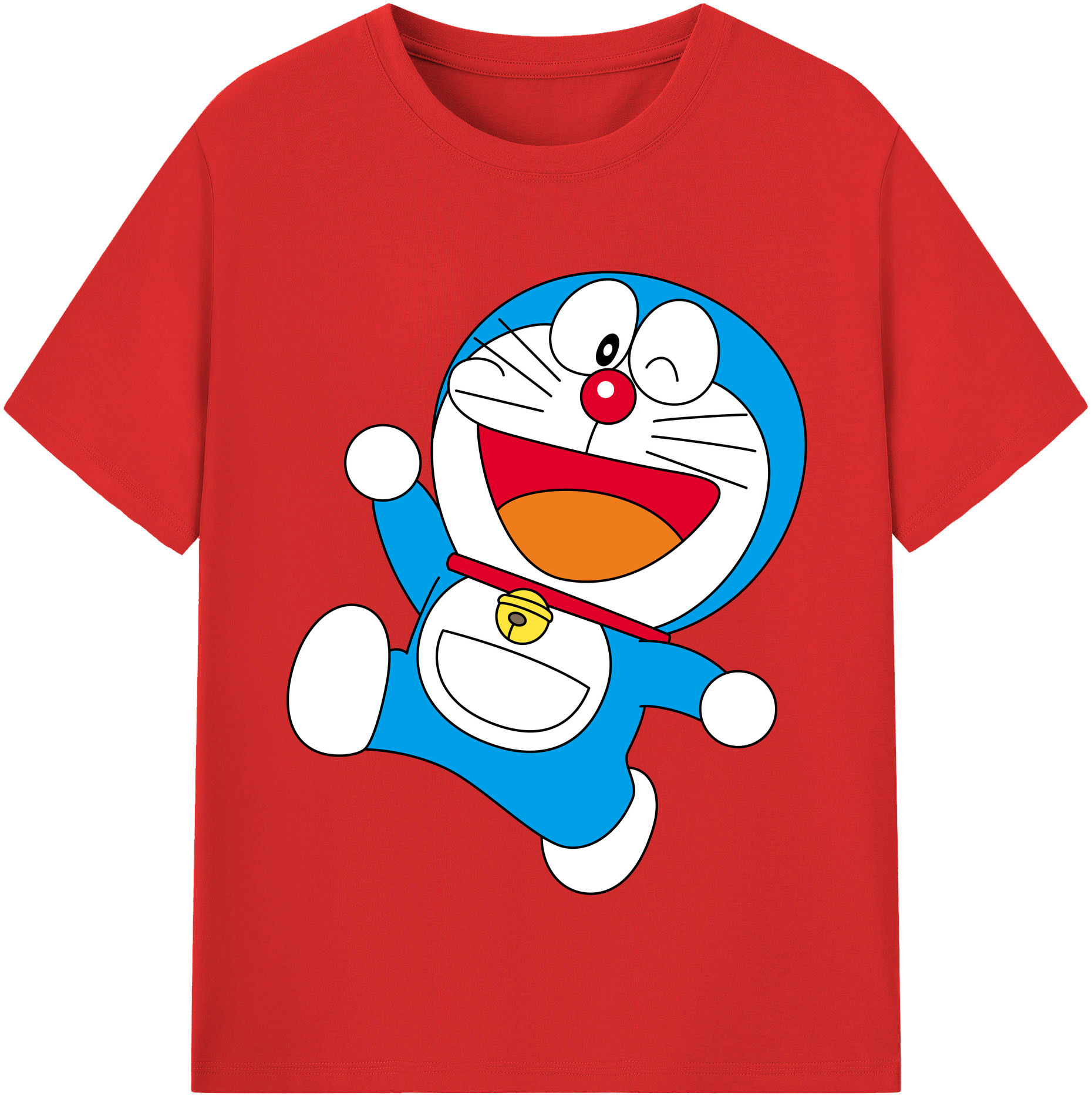 （画像用） ドラえもん Doraemon レディースカジュアルプリントTシャツ（綿100％）