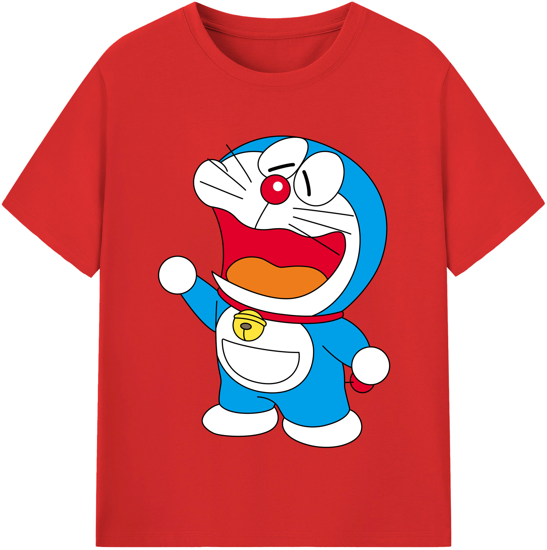 （画像用） ドラえもん Doraemon レディースカジュアルプリントTシャツ（綿100％）