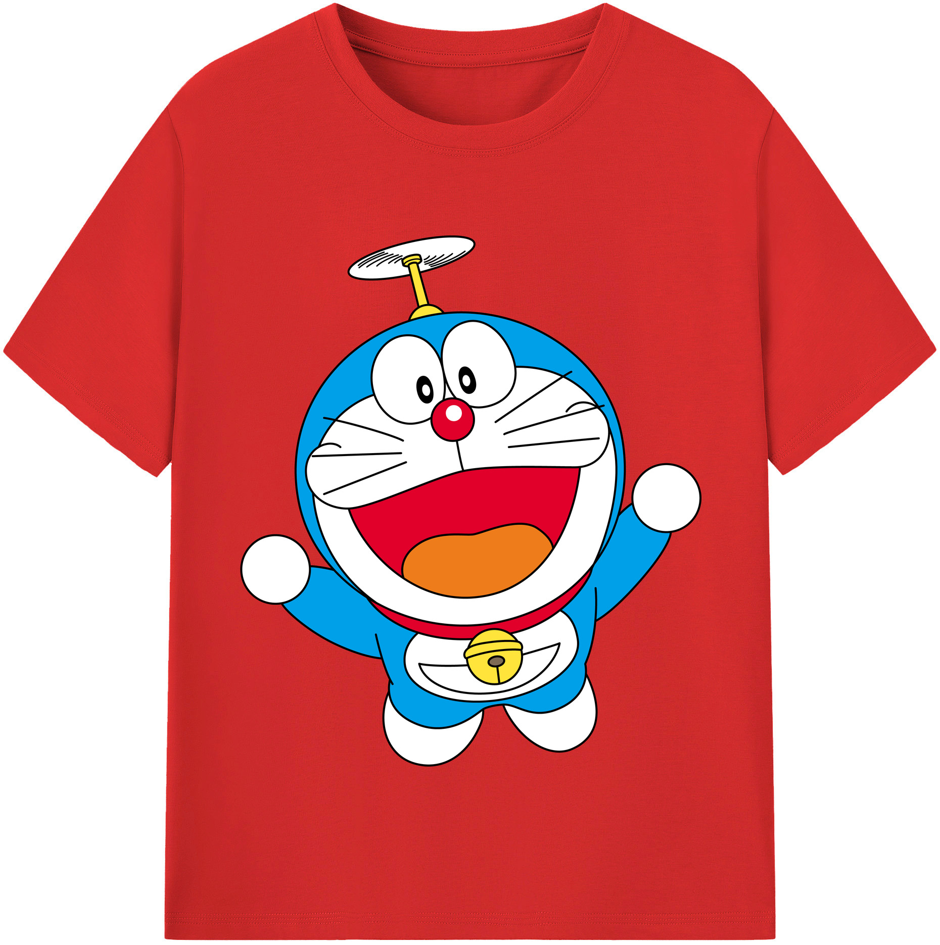 （画像用） ドラえもん Doraemon レディースカジュアルプリントTシャツ（綿100％）