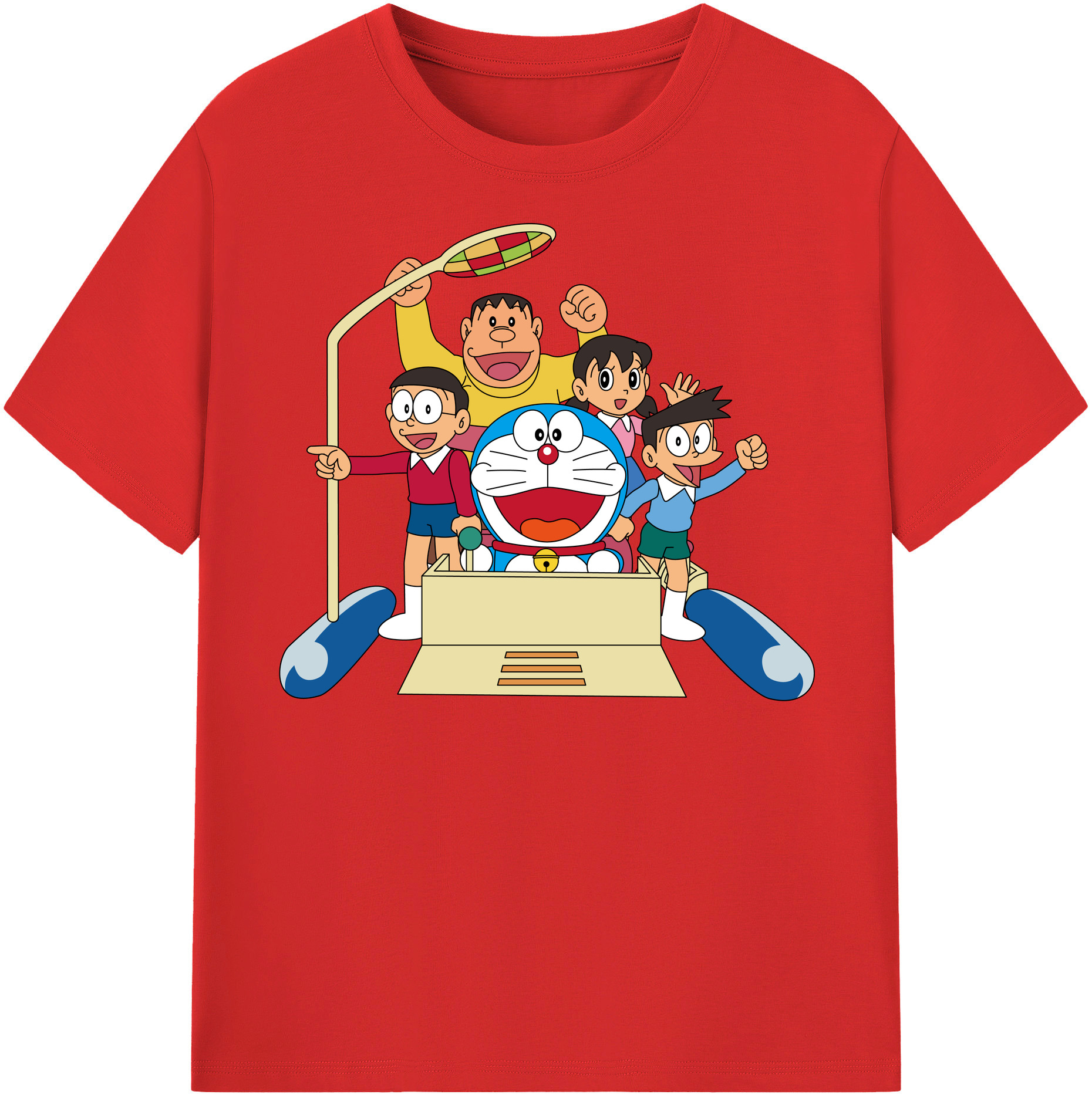 （画像用） ドラえもん 骨川 スネ夫 Doraemon Honekawa Suneo レディースカジュアルプリントTシャツ（綿100％）