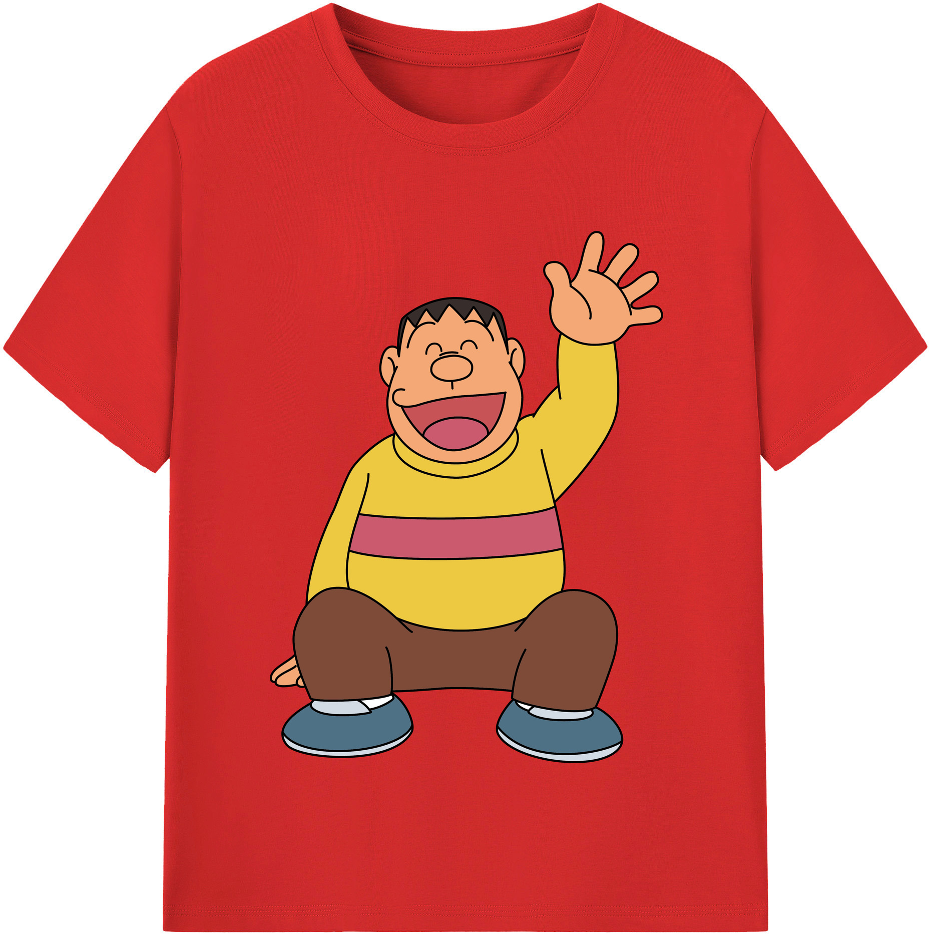 （画像用） ドラえもん 剛田武 Doraemon Gouta Takeshi レディースカジュアルプリントTシャツ（綿100％）