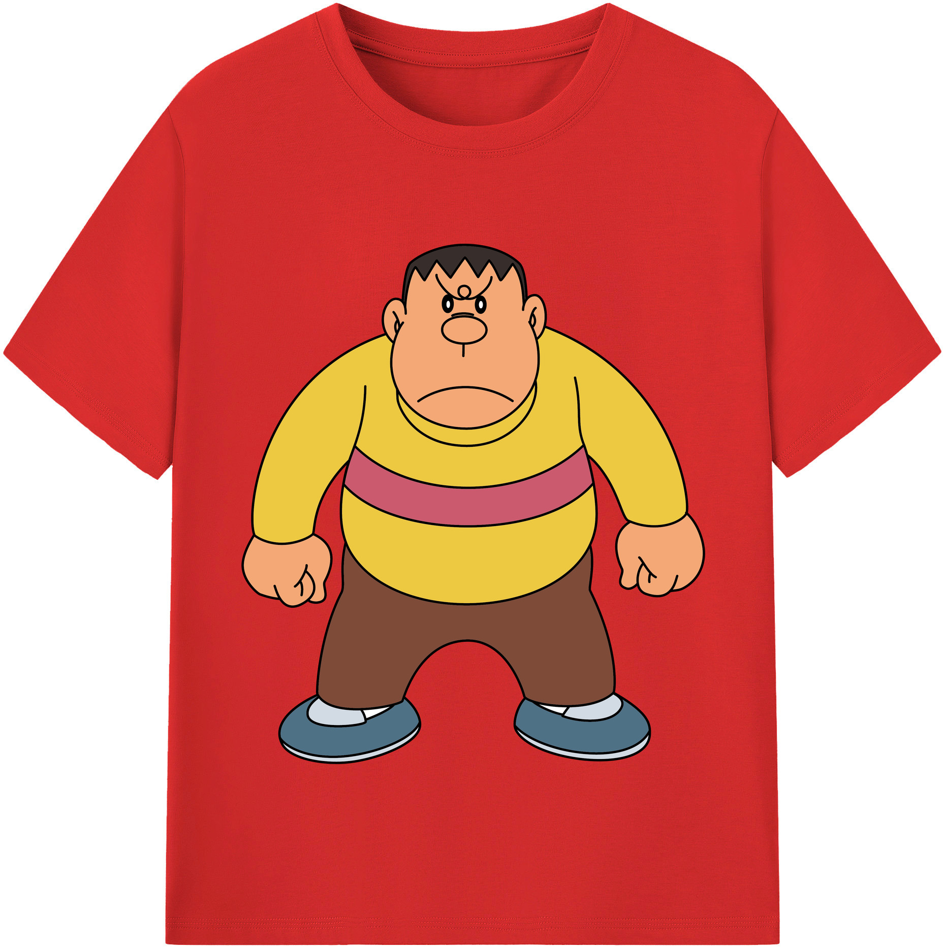 （画像用） ドラえもん 剛田武 Doraemon Gouta Takeshi レディースカジュアルプリントTシャツ（綿100％）