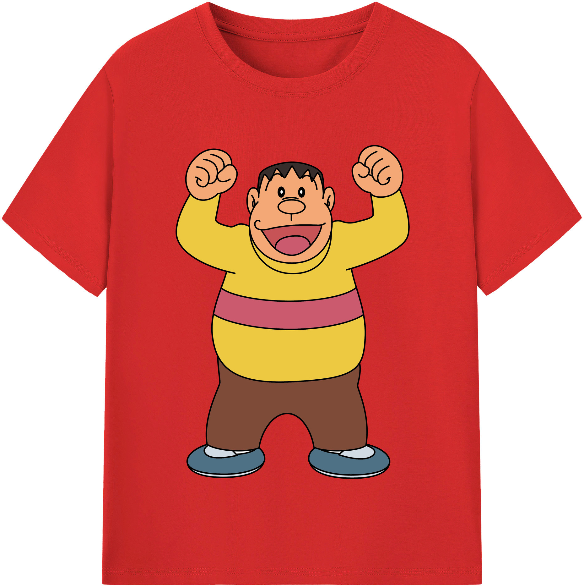 （画像用） ドラえもん 剛田武 Doraemon Gouta Takeshi レディースカジュアルプリントTシャツ（綿100％）