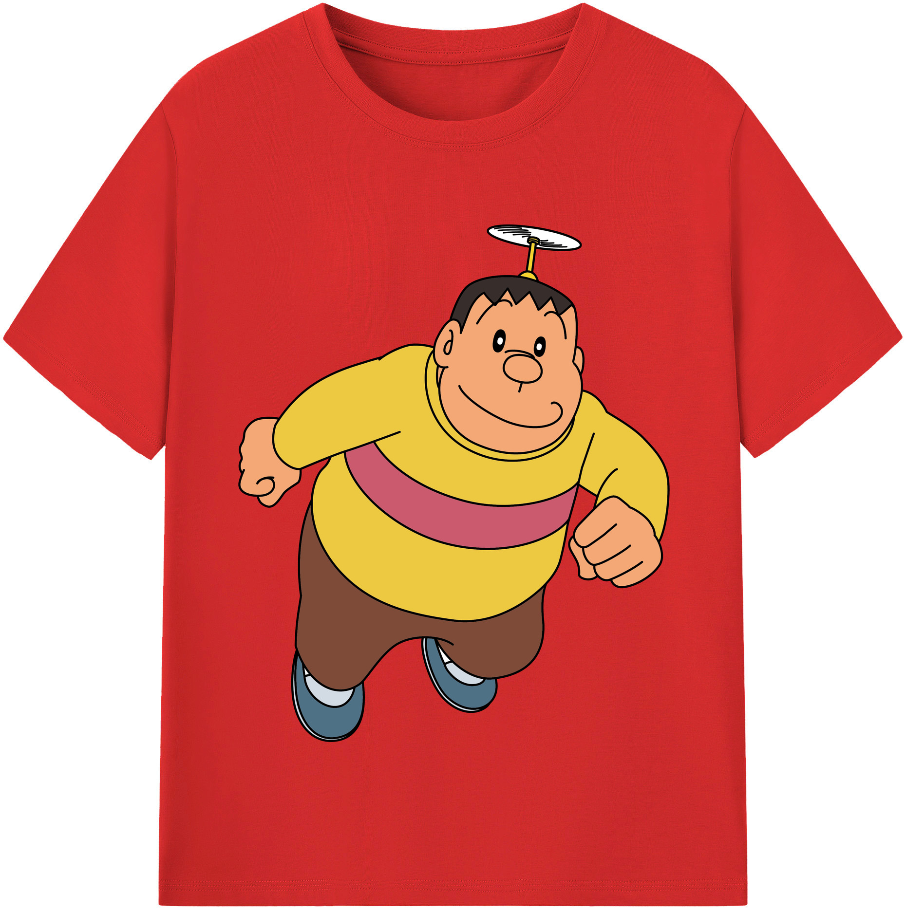 （画像用） ドラえもん 剛田武 Doraemon Gouta Takeshi レディースカジュアルプリントTシャツ（綿100％）