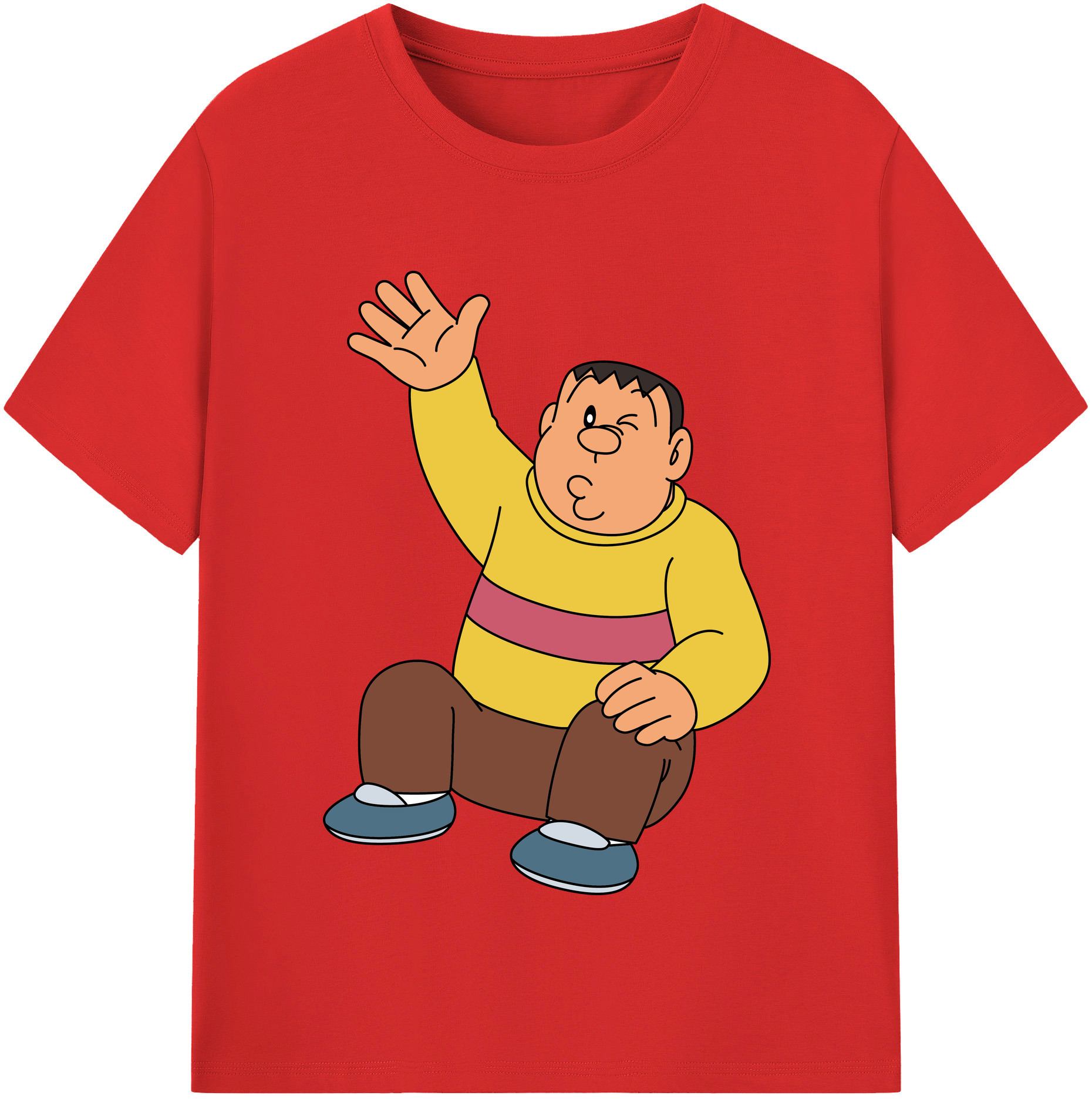 （画像用） ドラえもん 剛田武 Doraemon Gouta Takeshi レディースカジュアルプリントTシャツ（綿100％）