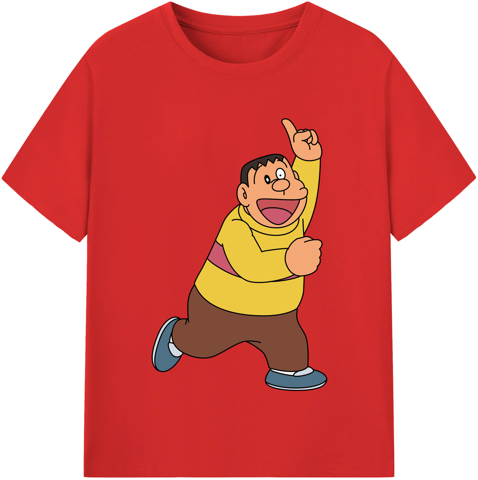 （画像用） ドラえもん 剛田武 Doraemon Gouta Takeshi レディースカジュアルプリントTシャツ（綿100％）
