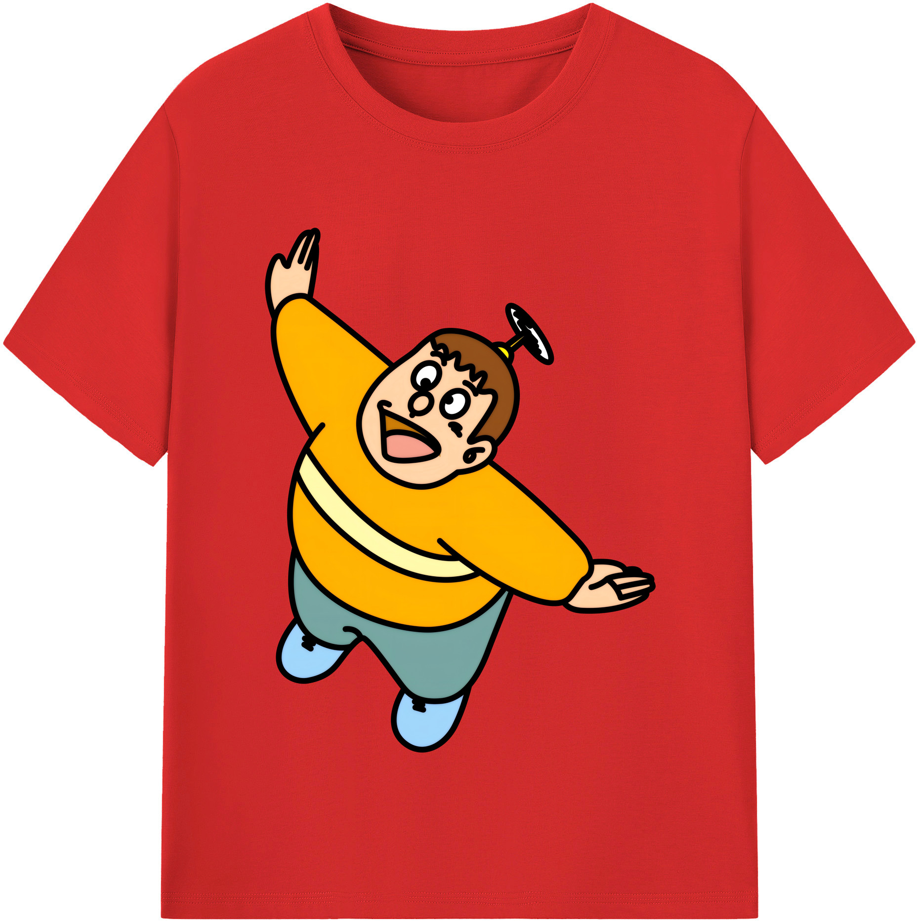 （画像用） ドラえもん 剛田武 Doraemon Gouta Takeshi レディースカジュアルプリントTシャツ（綿100％）