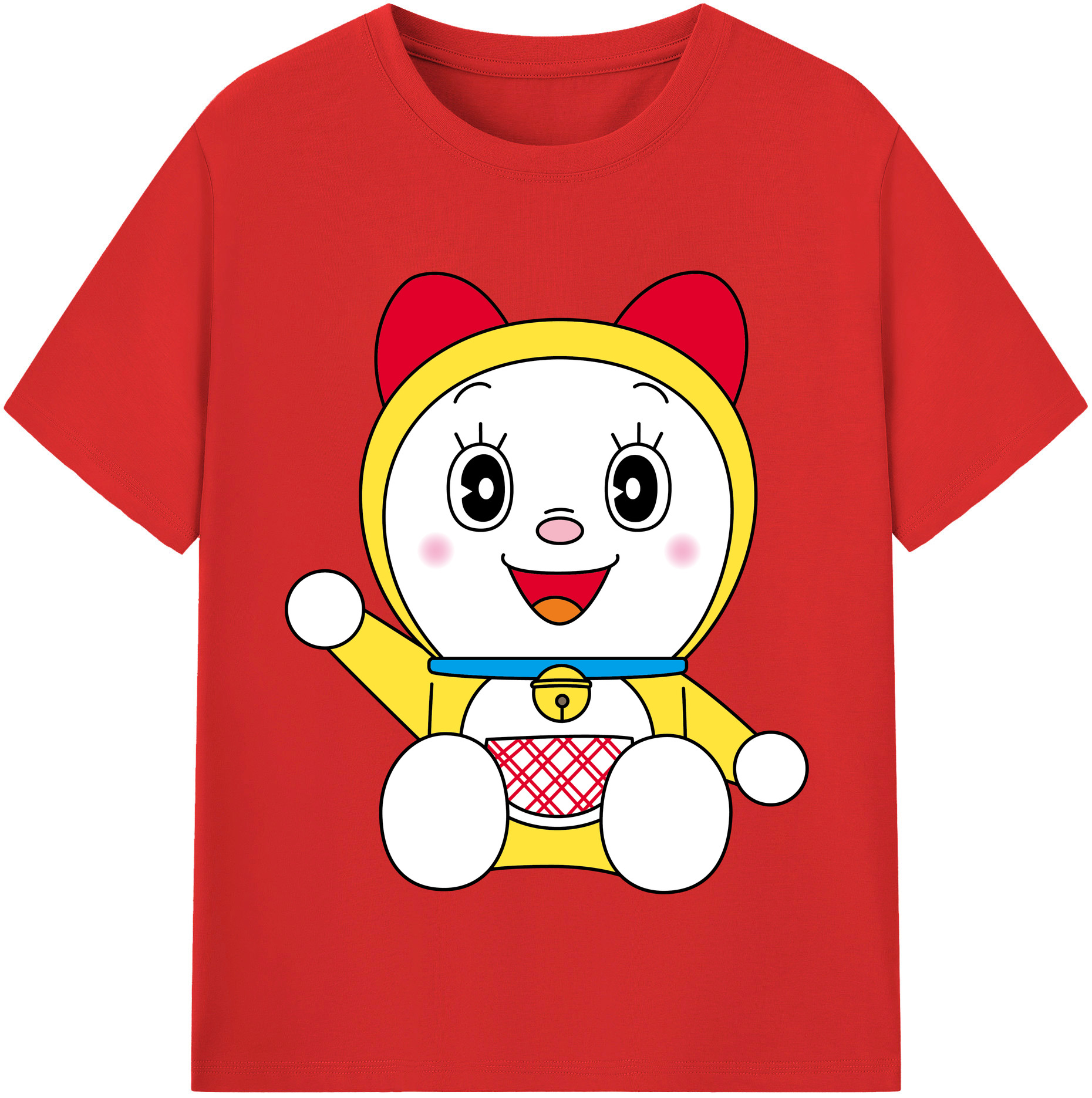 （画像用） ドラえもん ドラミ Doraemon Dorami レディースカジュアルプリントTシャツ（綿100％）