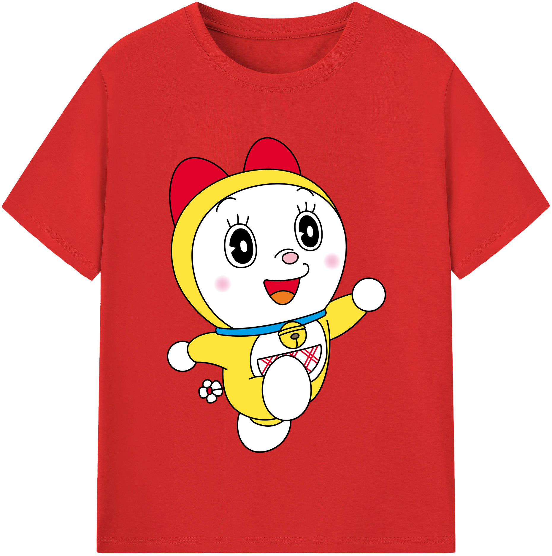 （画像用） ドラえもん ドラミ Doraemon Dorami レディースカジュアルプリントTシャツ（綿100％）