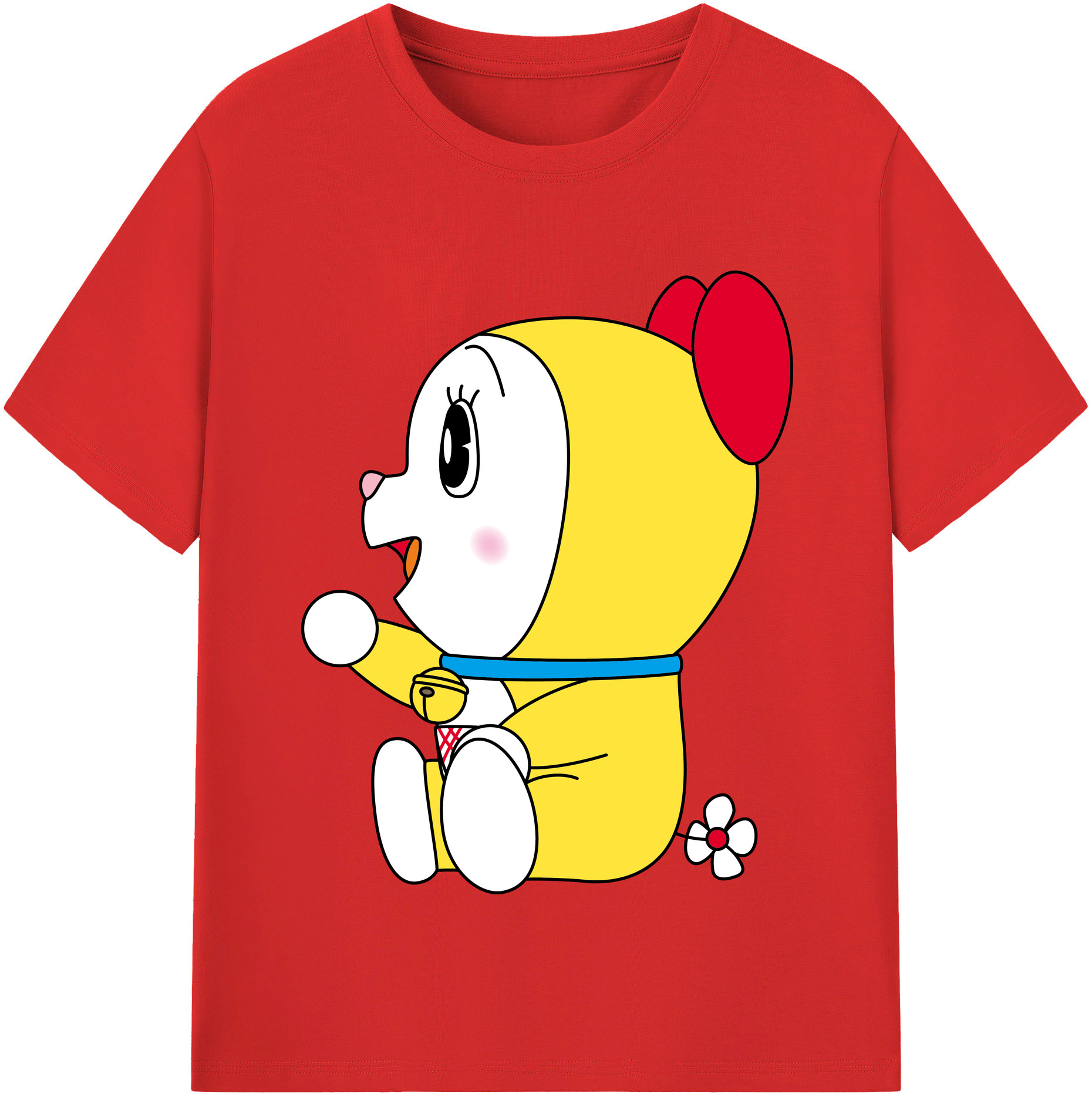 （画像用） ドラえもん ドラミ Doraemon Dorami レディースカジュアルプリントTシャツ（綿100％）