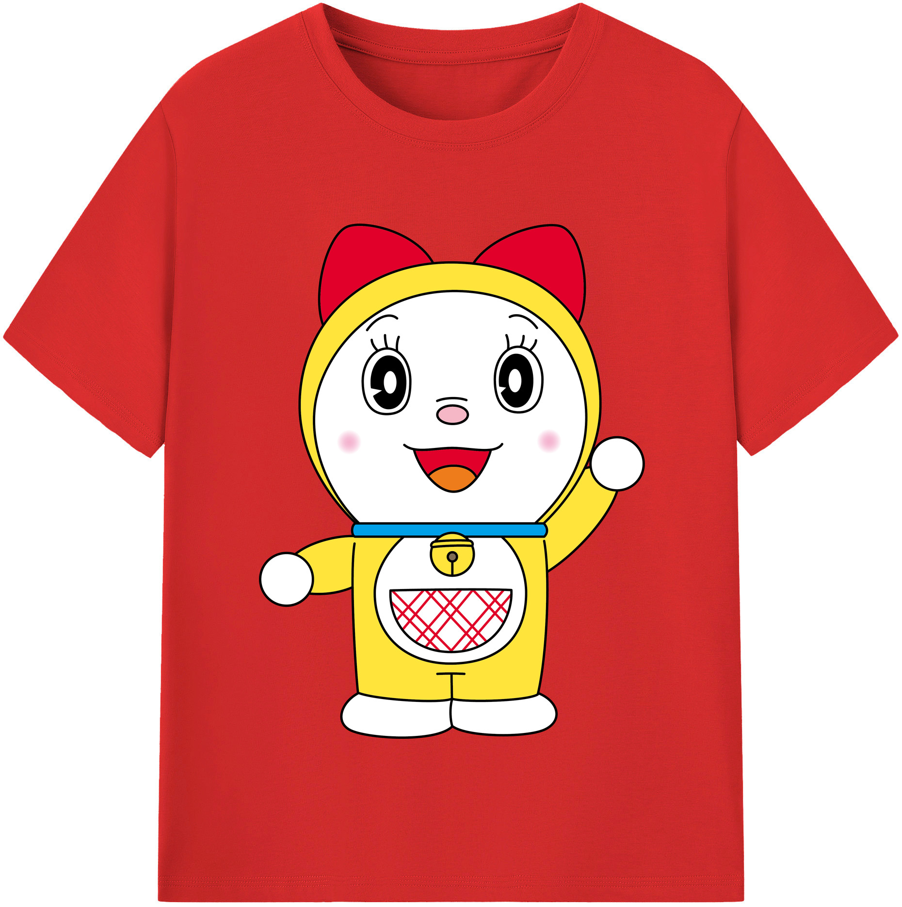 （画像用） ドラえもん ドラミ Doraemon Dorami レディースカジュアルプリントTシャツ（綿100％）