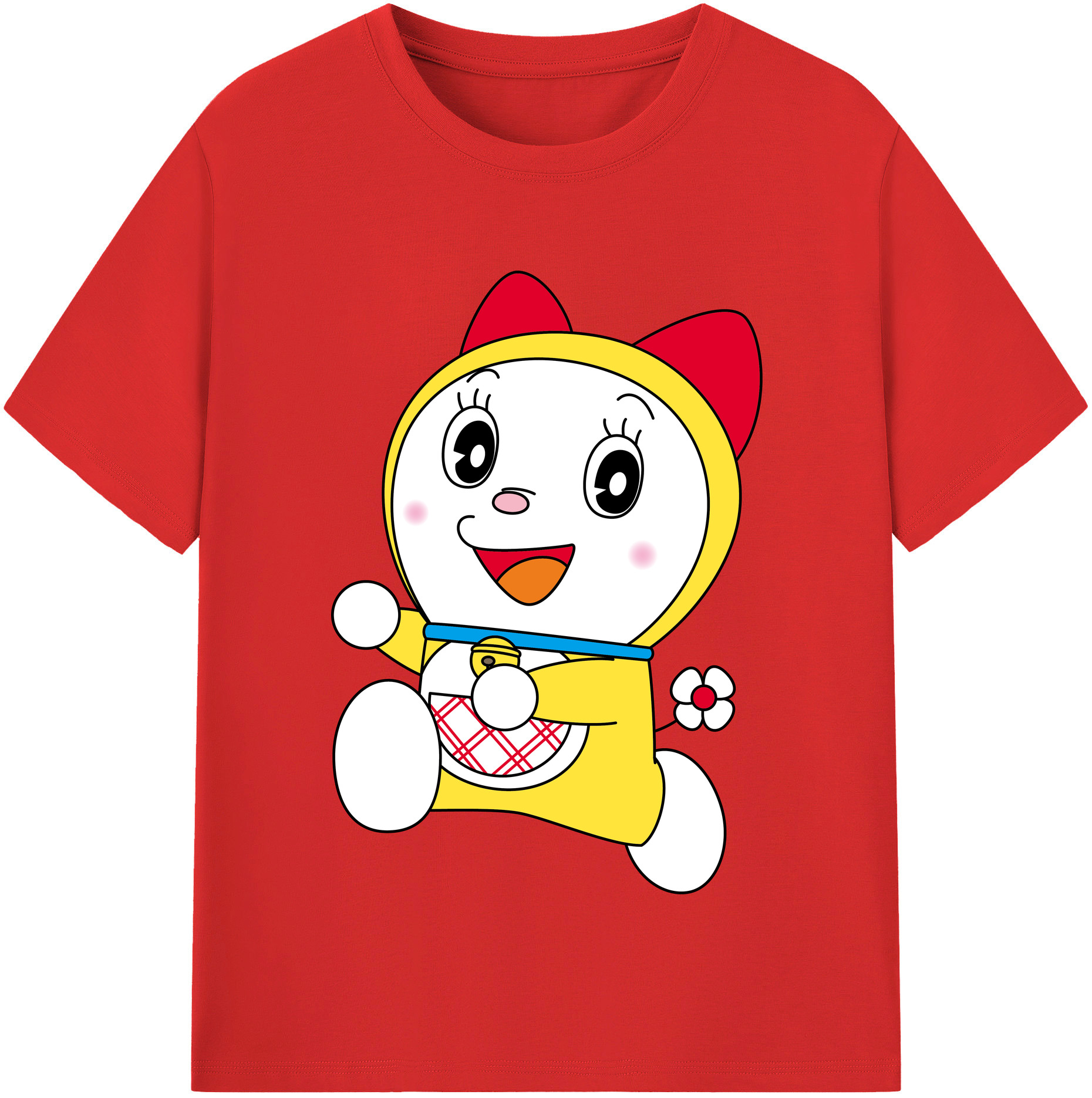 （画像用） ドラえもん ドラミ Doraemon Dorami レディースカジュアルプリントTシャツ（綿100％）