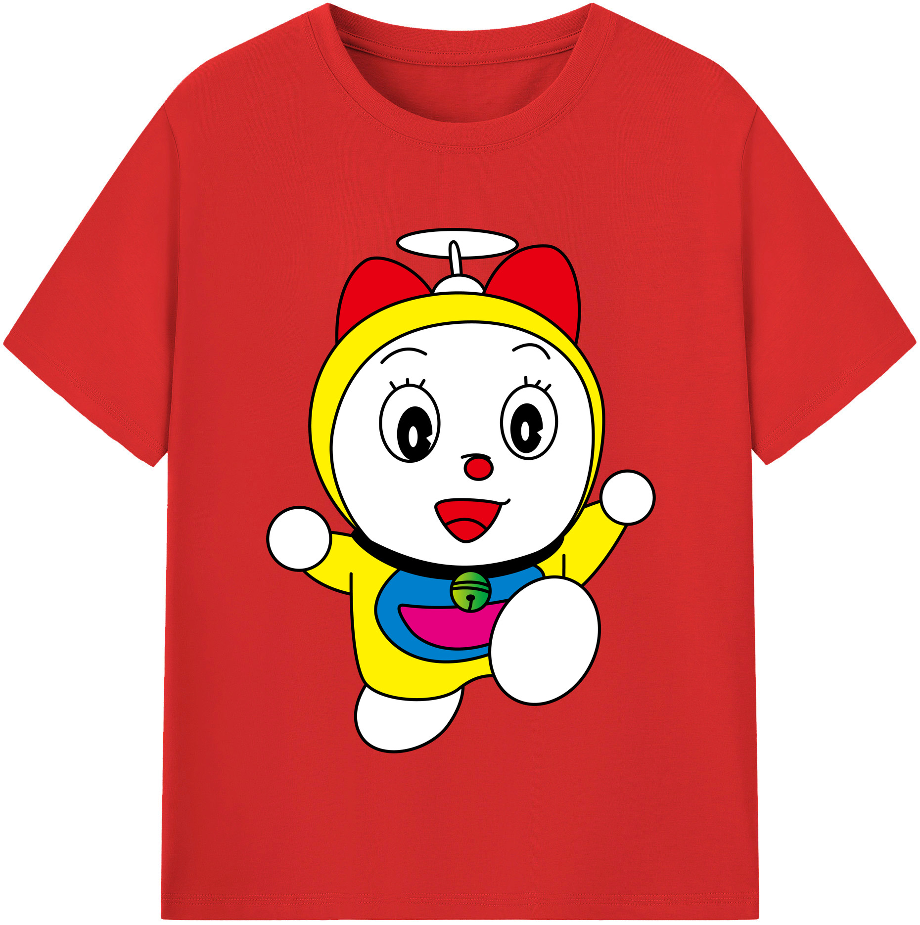 （画像用） ドラえもん ドラミ Doraemon Dorami レディースカジュアルプリントTシャツ（綿100％）