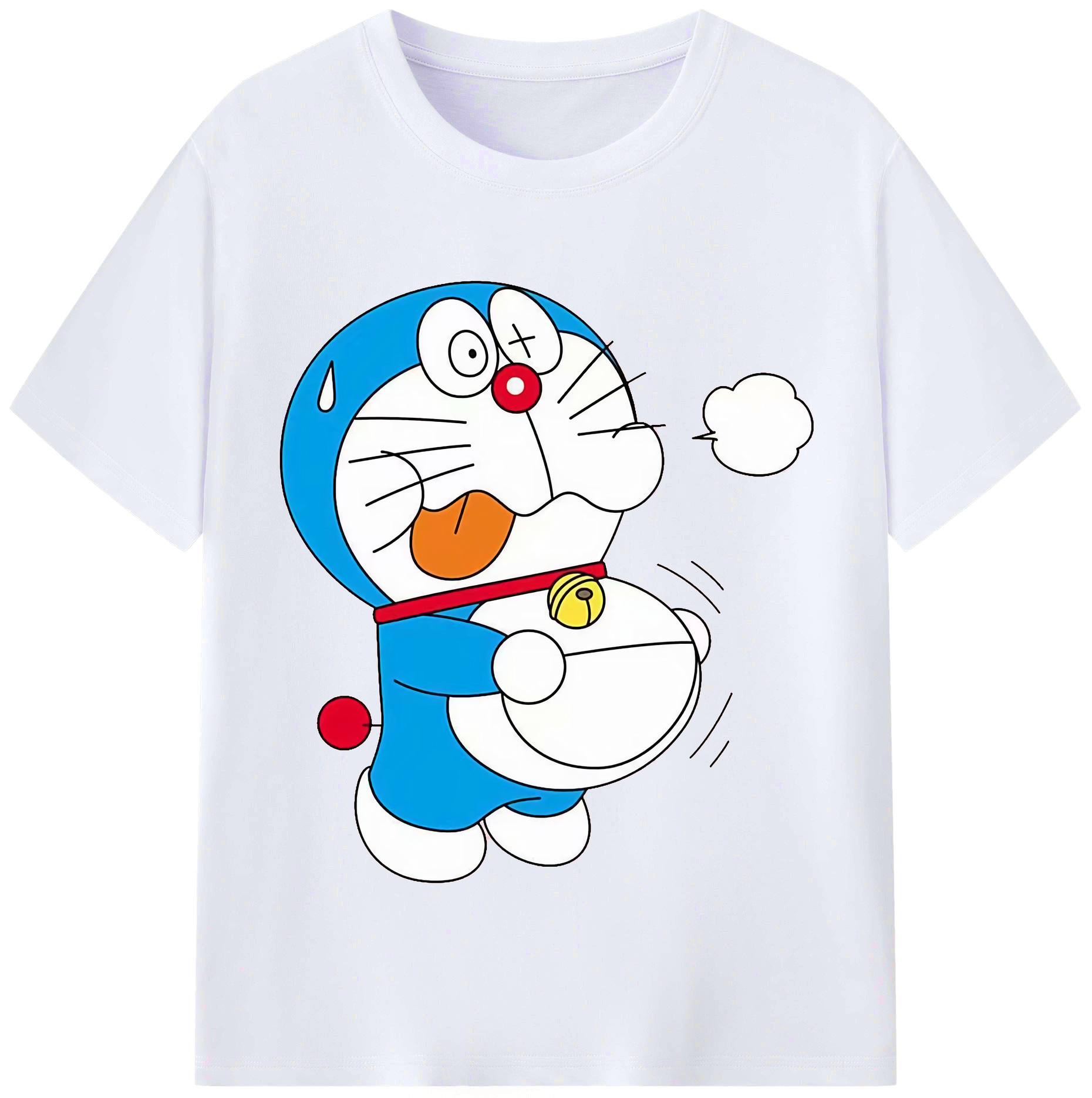 （画像用） ドラえもん Doraemon レディースカジュアルプリントTシャツ（綿100％）