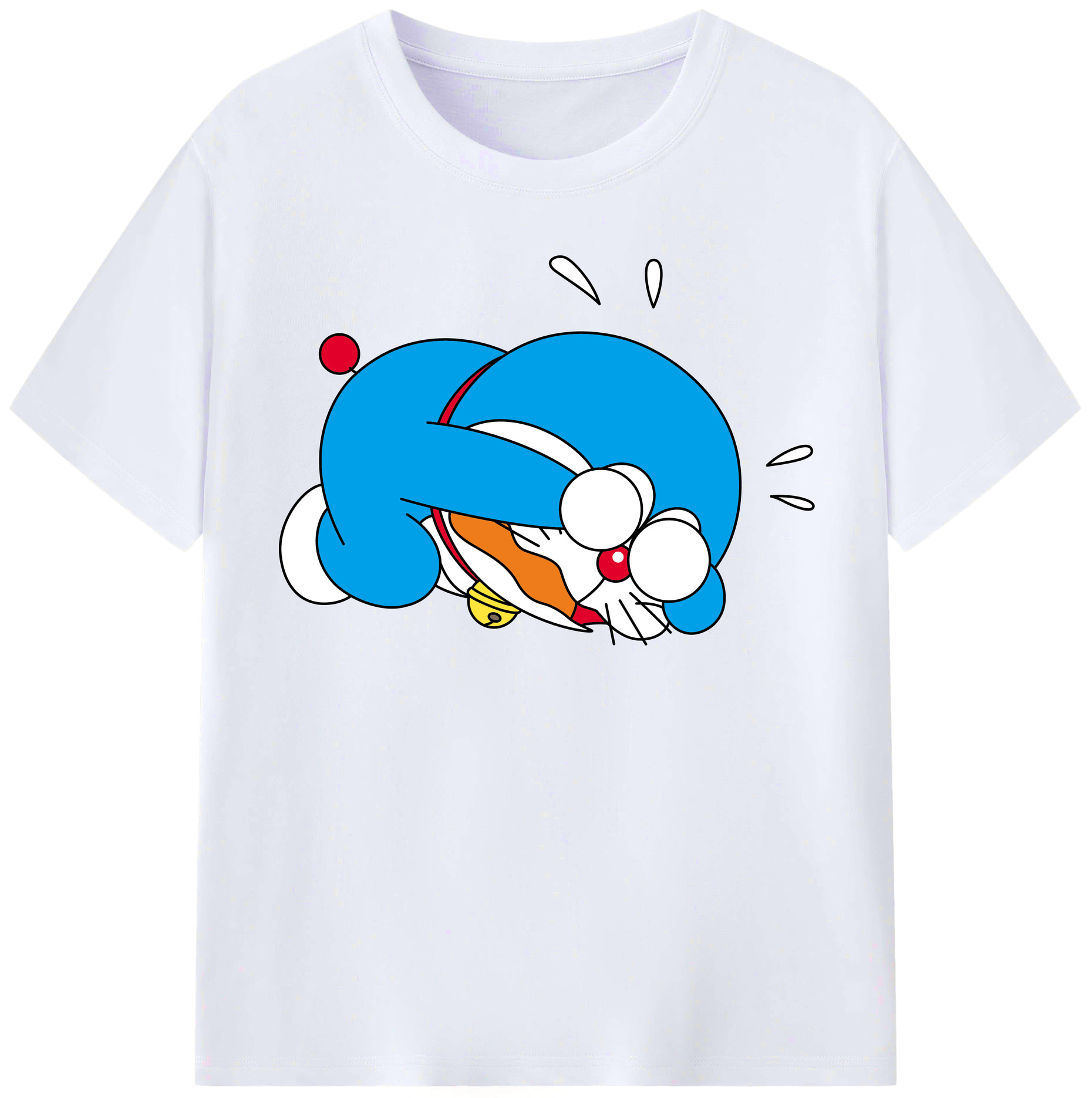 （画像用） ドラえもん Doraemon レディースカジュアルプリントTシャツ（綿100％）