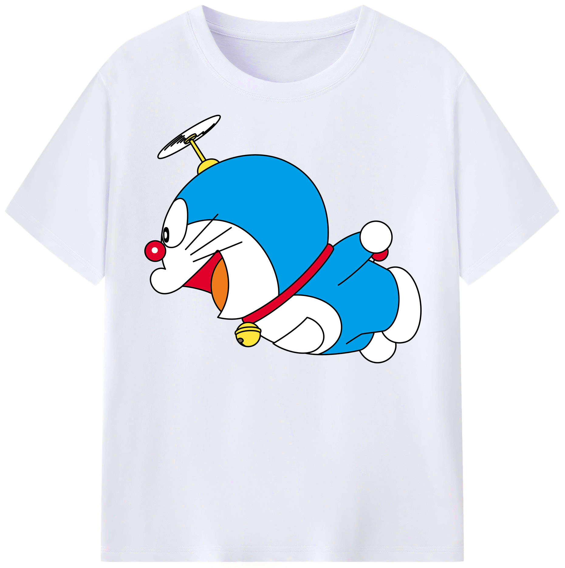 （画像用） ドラえもん Doraemon レディースカジュアルプリントTシャツ（綿100％）