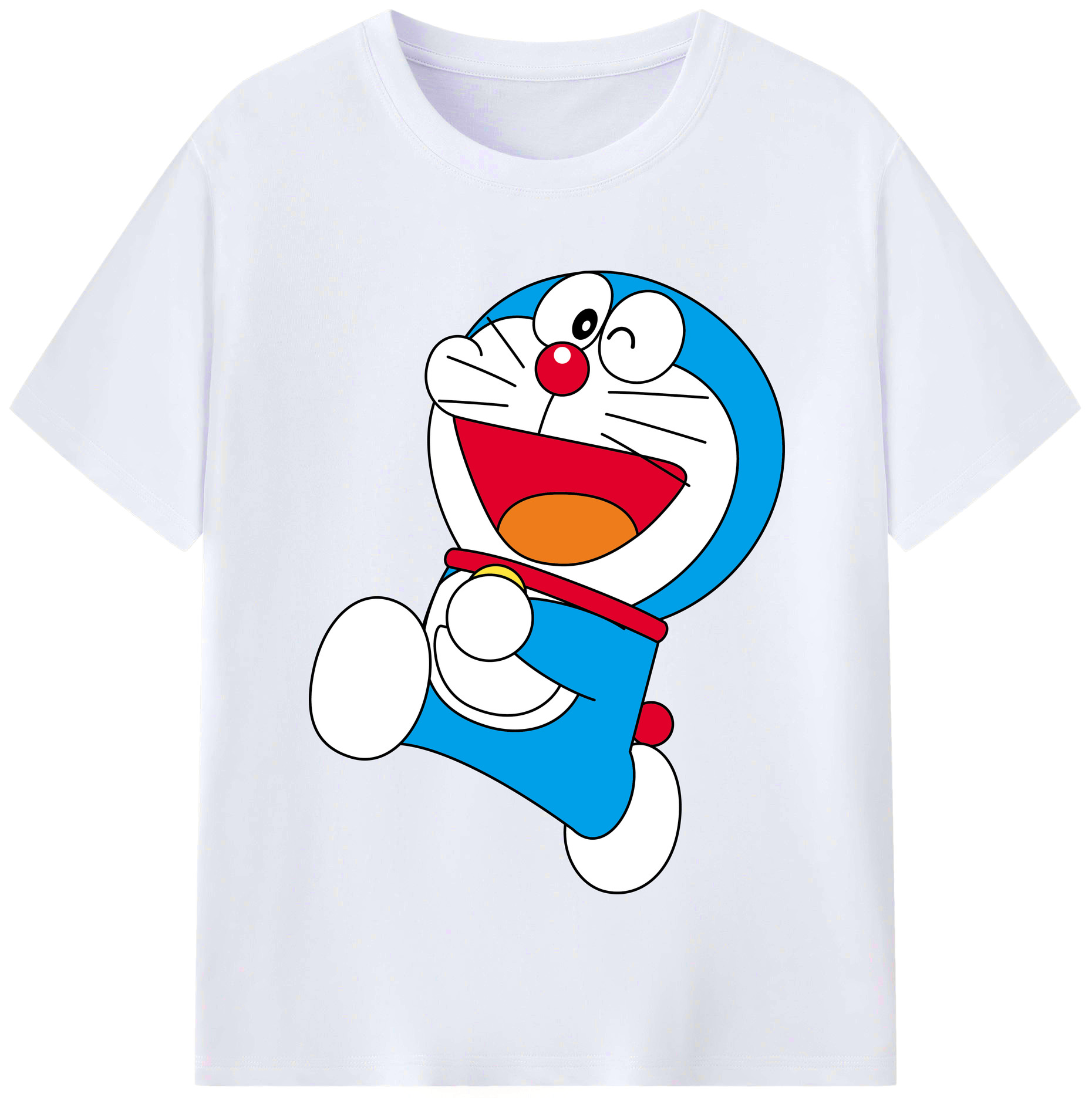 （画像用） ドラえもん Doraemon レディースカジュアルプリントTシャツ（綿100％）