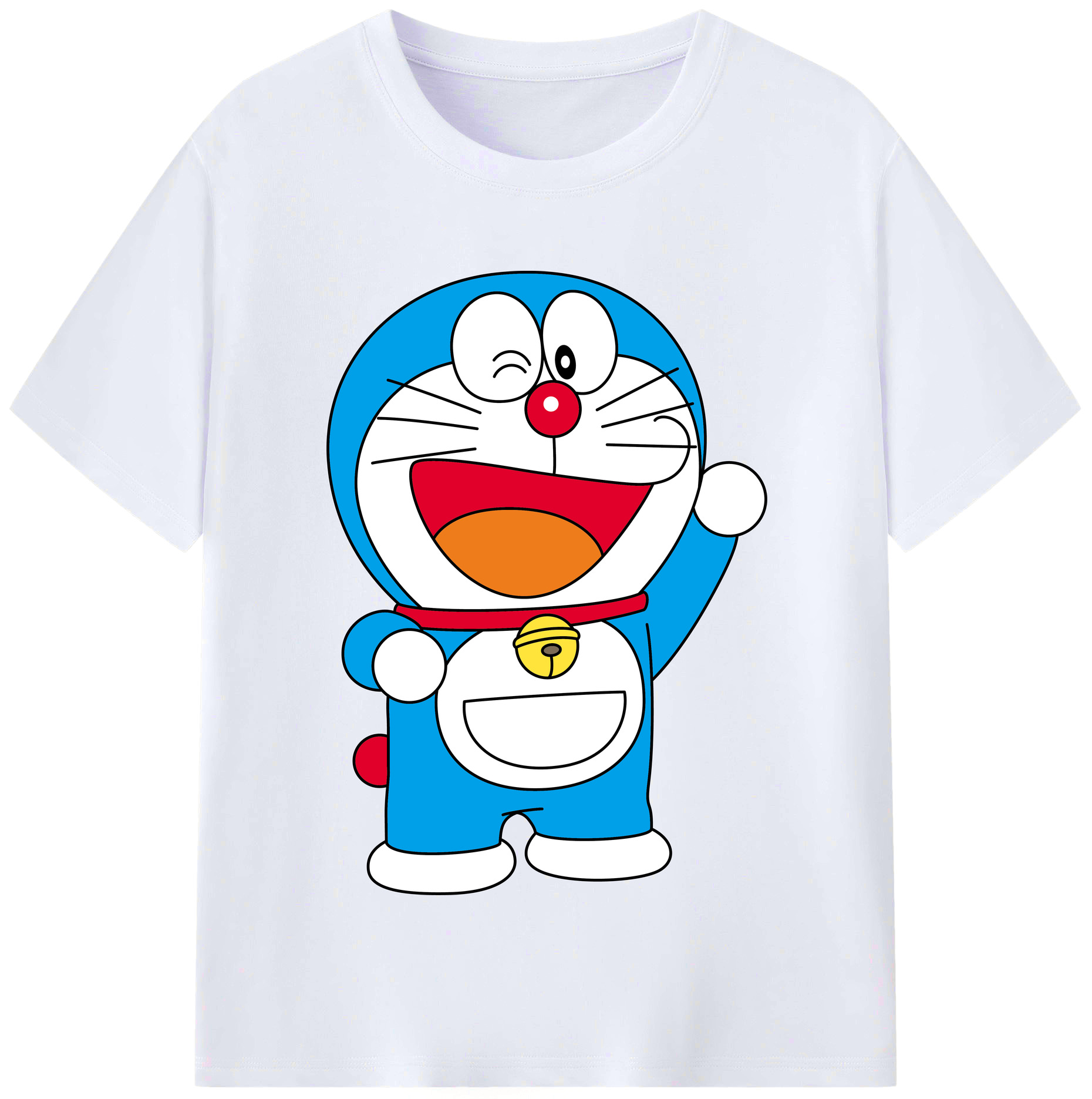 （画像用） ドラえもん Doraemon レディースカジュアルプリントTシャツ（綿100％）