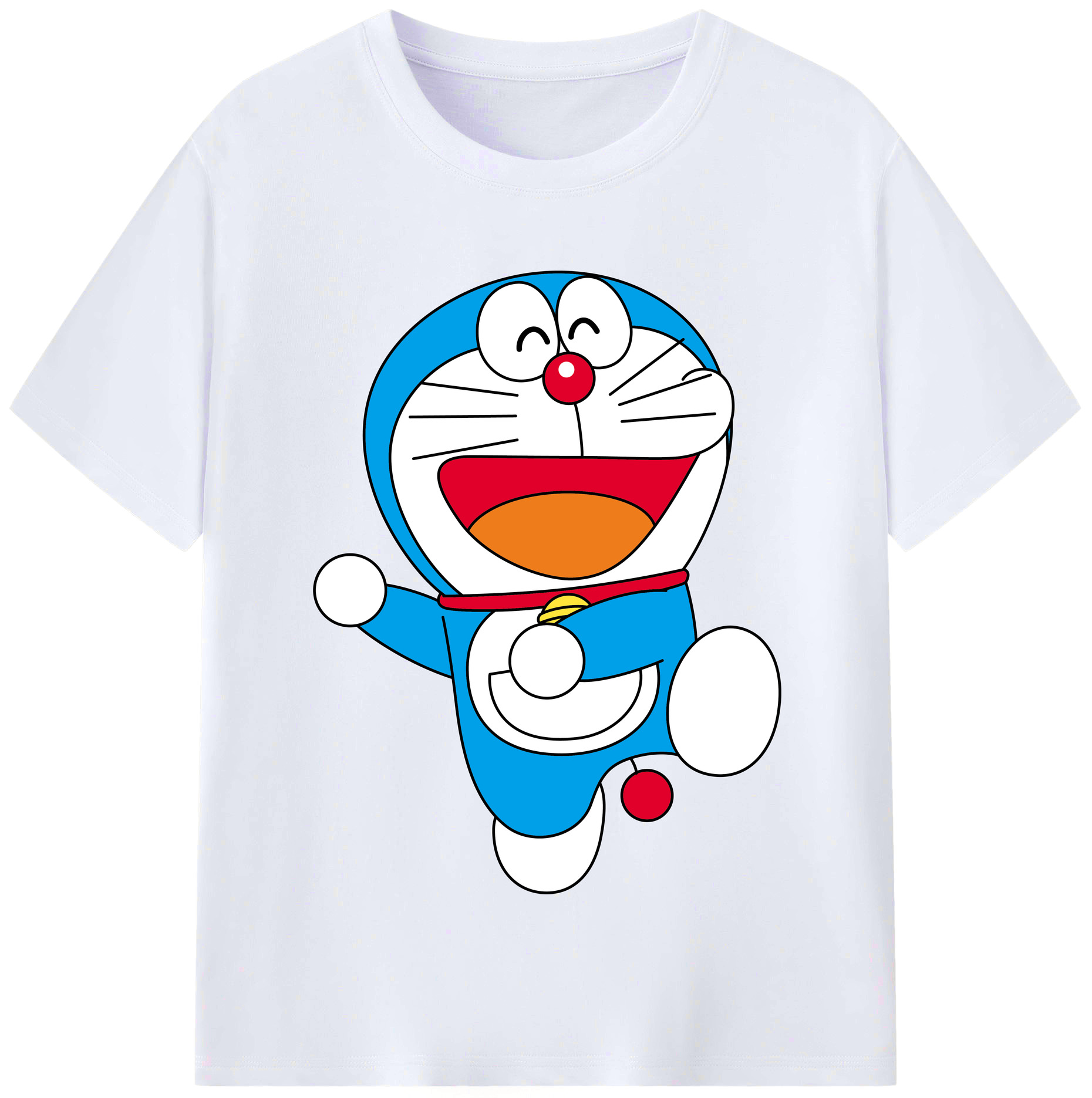 （画像用） ドラえもん Doraemon レディースカジュアルプリントTシャツ（綿100％）
