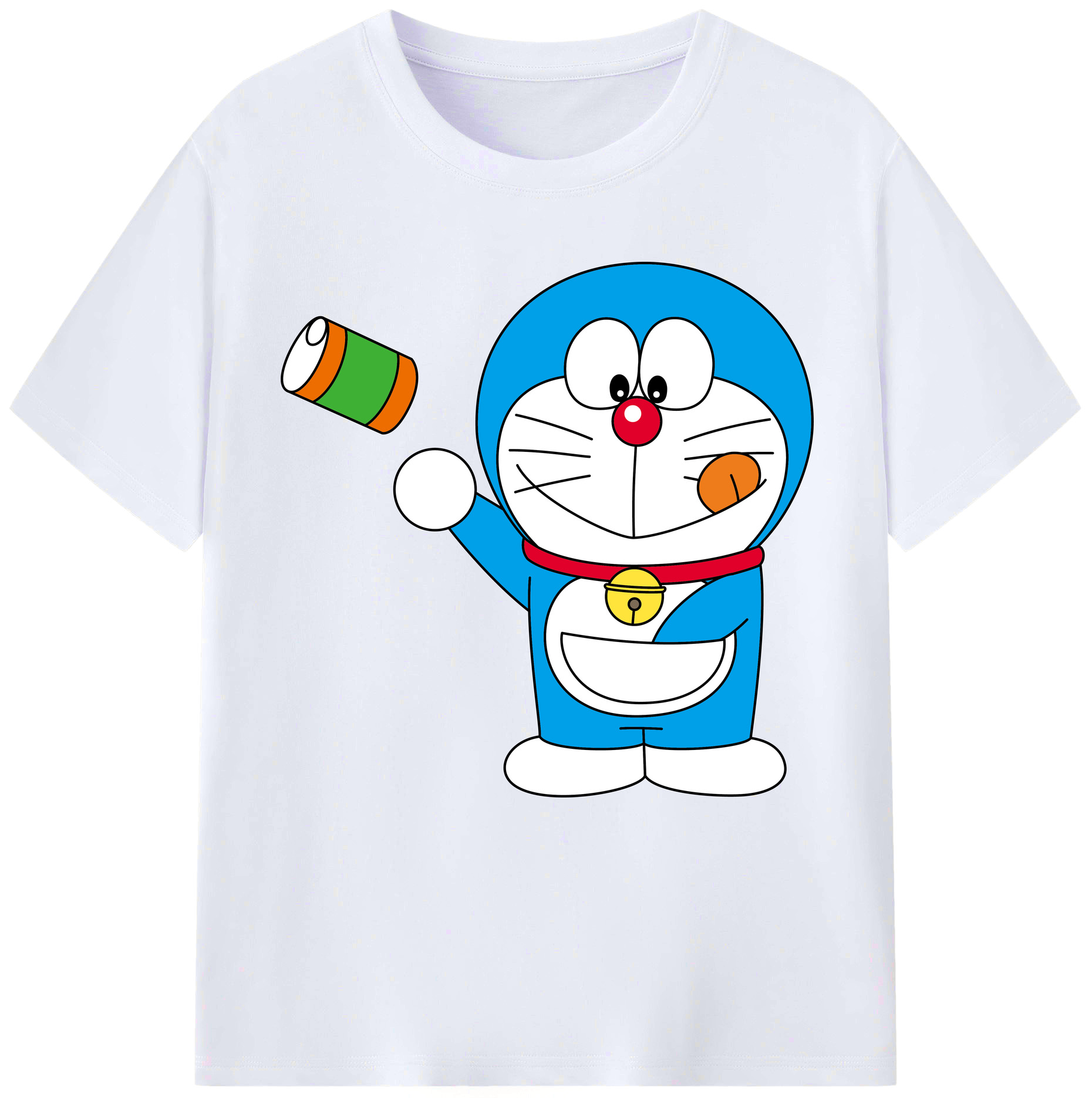 （画像用） ドラえもん Doraemon レディースカジュアルプリントTシャツ（綿100％）