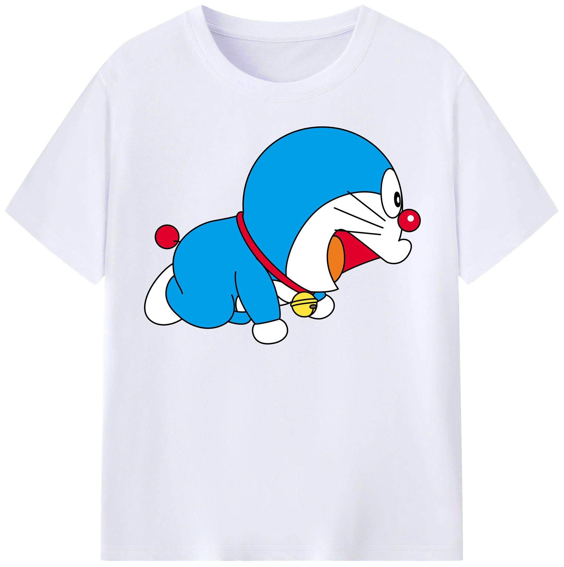 （画像用） ドラえもん Doraemon レディースカジュアルプリントTシャツ（綿100％）