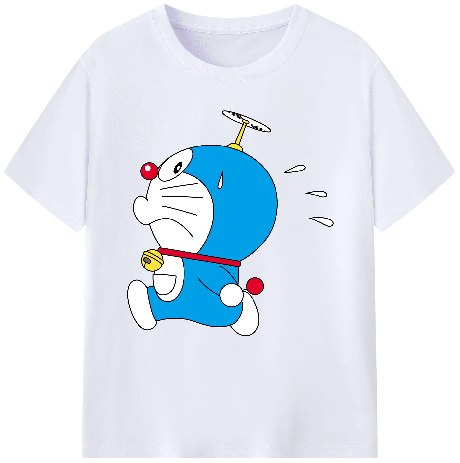（画像用） ドラえもん Doraemon レディースカジュアルプリントTシャツ（綿100％）