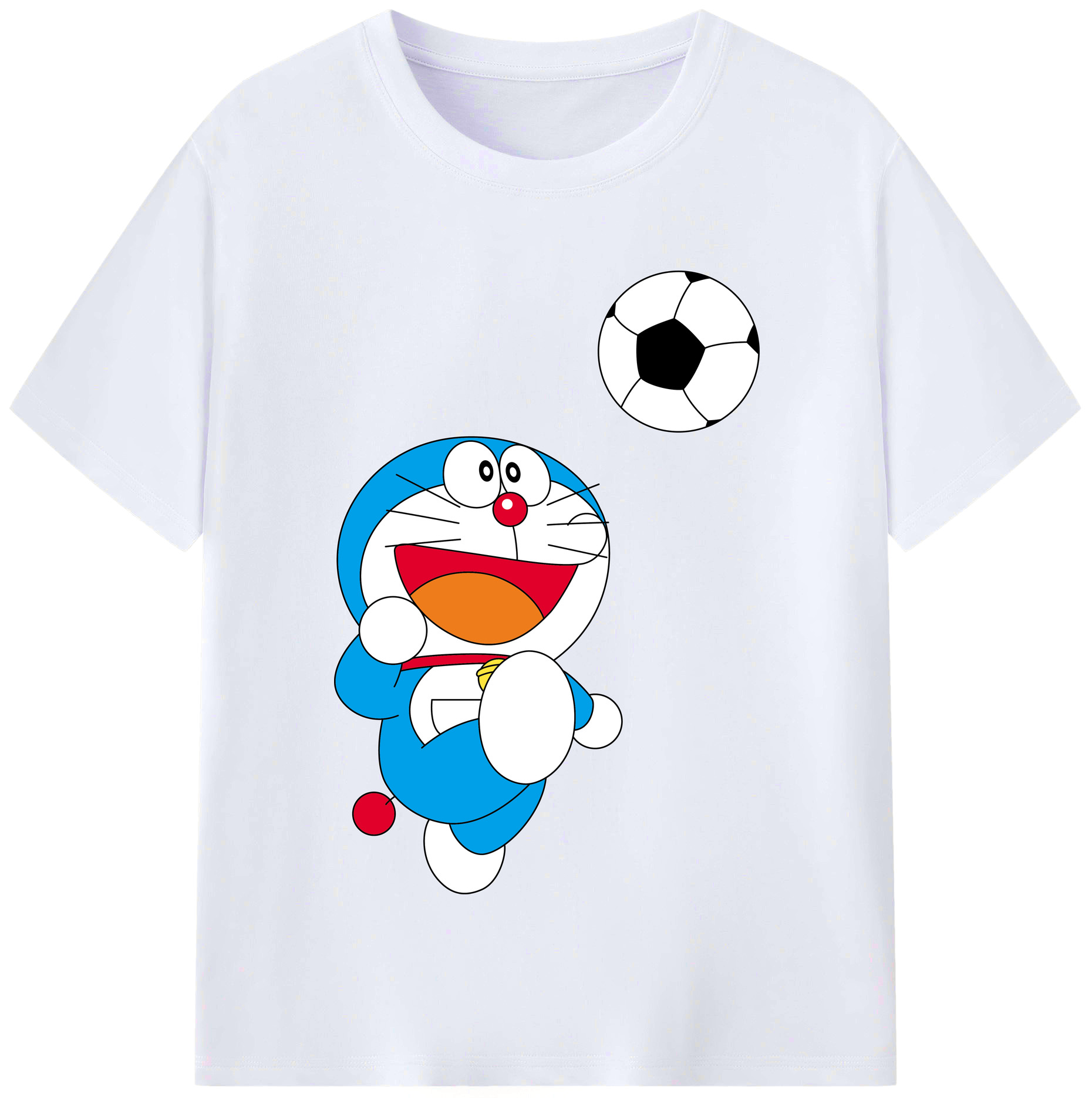 （画像用） ドラえもん Doraemon レディースカジュアルプリントTシャツ（綿100％）
