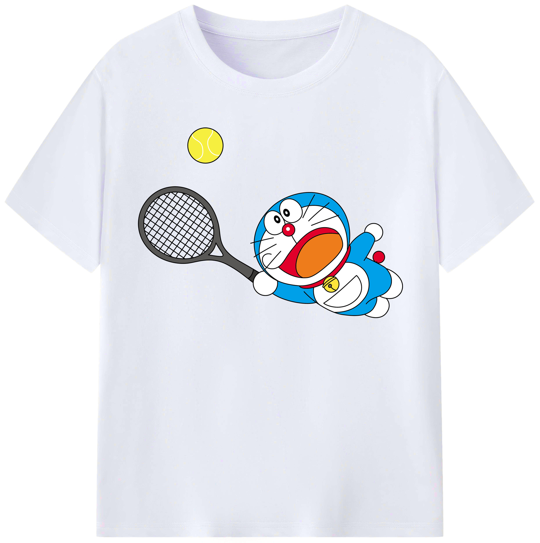 （画像用） ドラえもん Doraemon レディースカジュアルプリントTシャツ（綿100％）