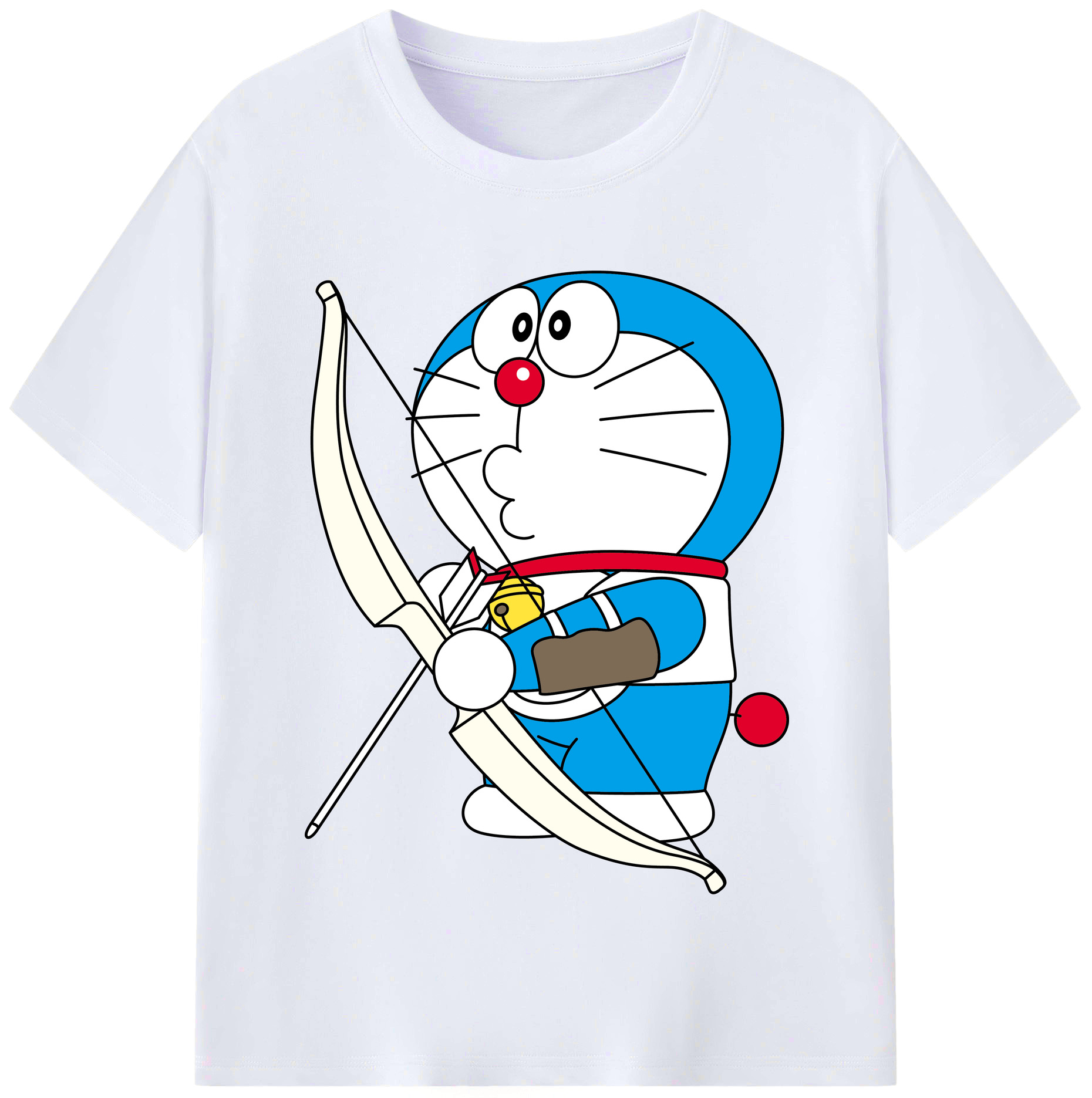 （画像用） ドラえもん Doraemon レディースカジュアルプリントTシャツ（綿100％）