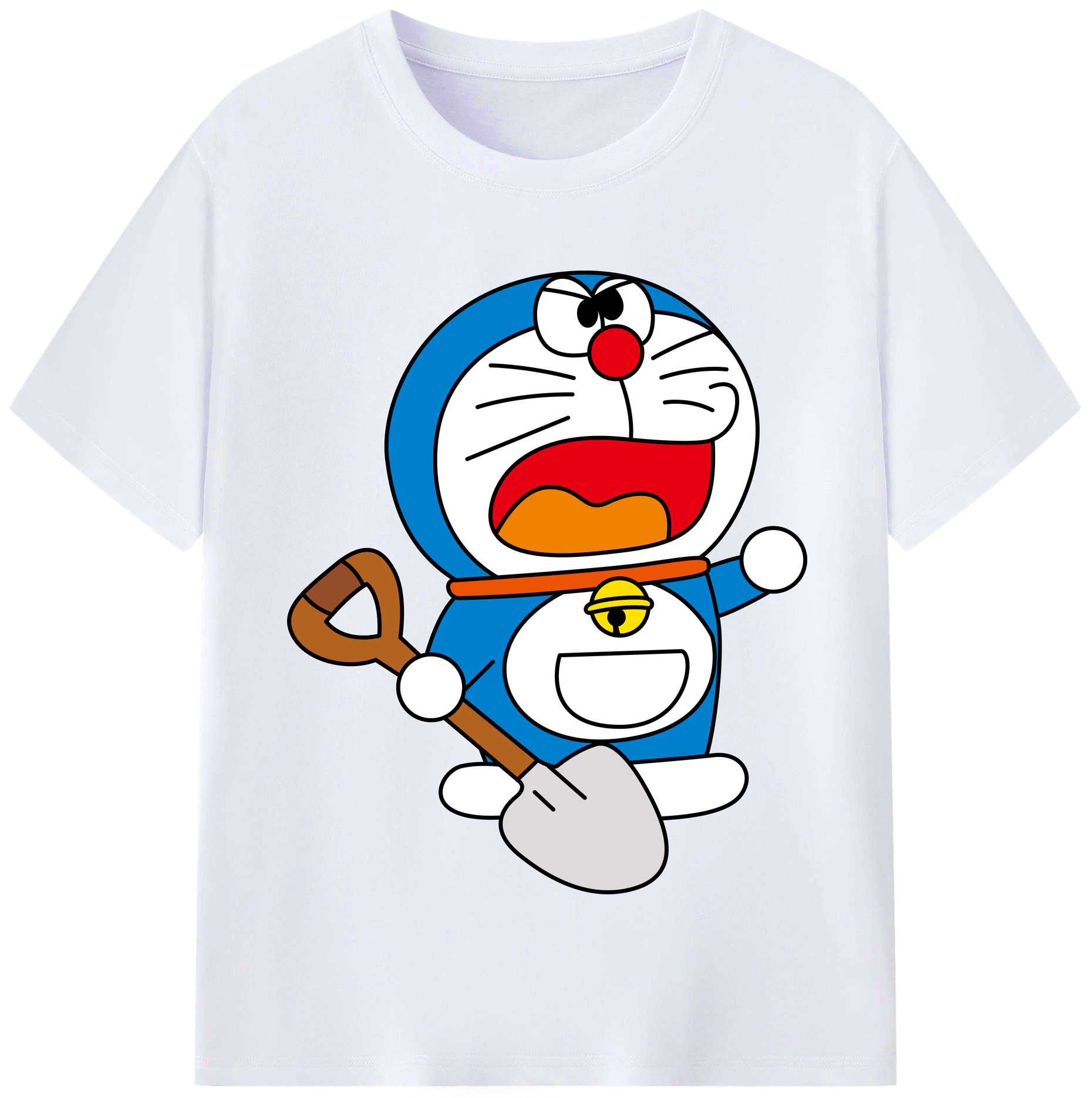 （画像用） ドラえもん Doraemon レディースカジュアルプリントTシャツ（綿100％）