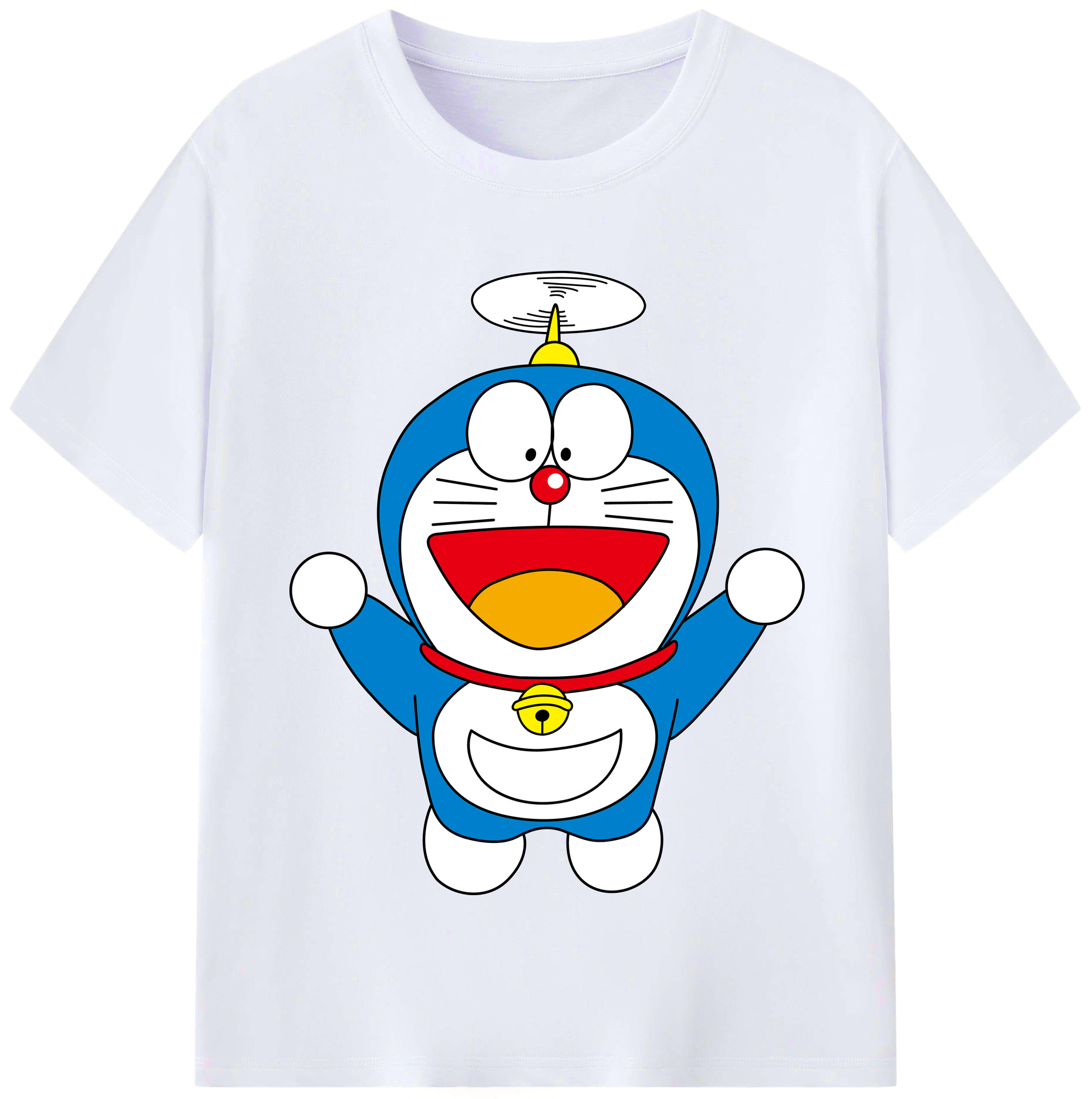 （画像用） ドラえもん Doraemon レディースカジュアルプリントTシャツ（綿100％）