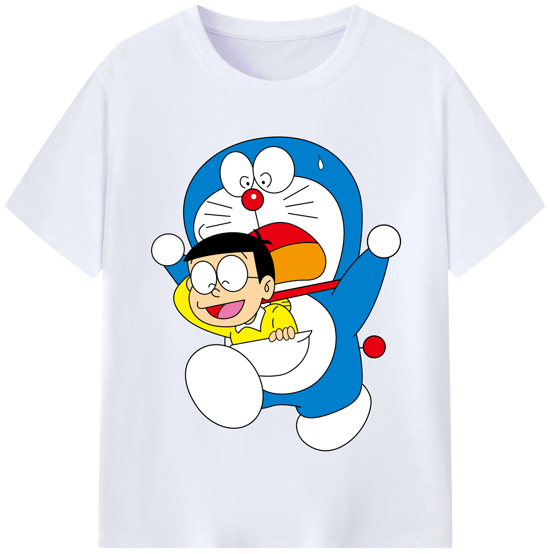 （画像用） ドラえもん Doraemon レディースカジュアルプリントTシャツ（綿100％）
