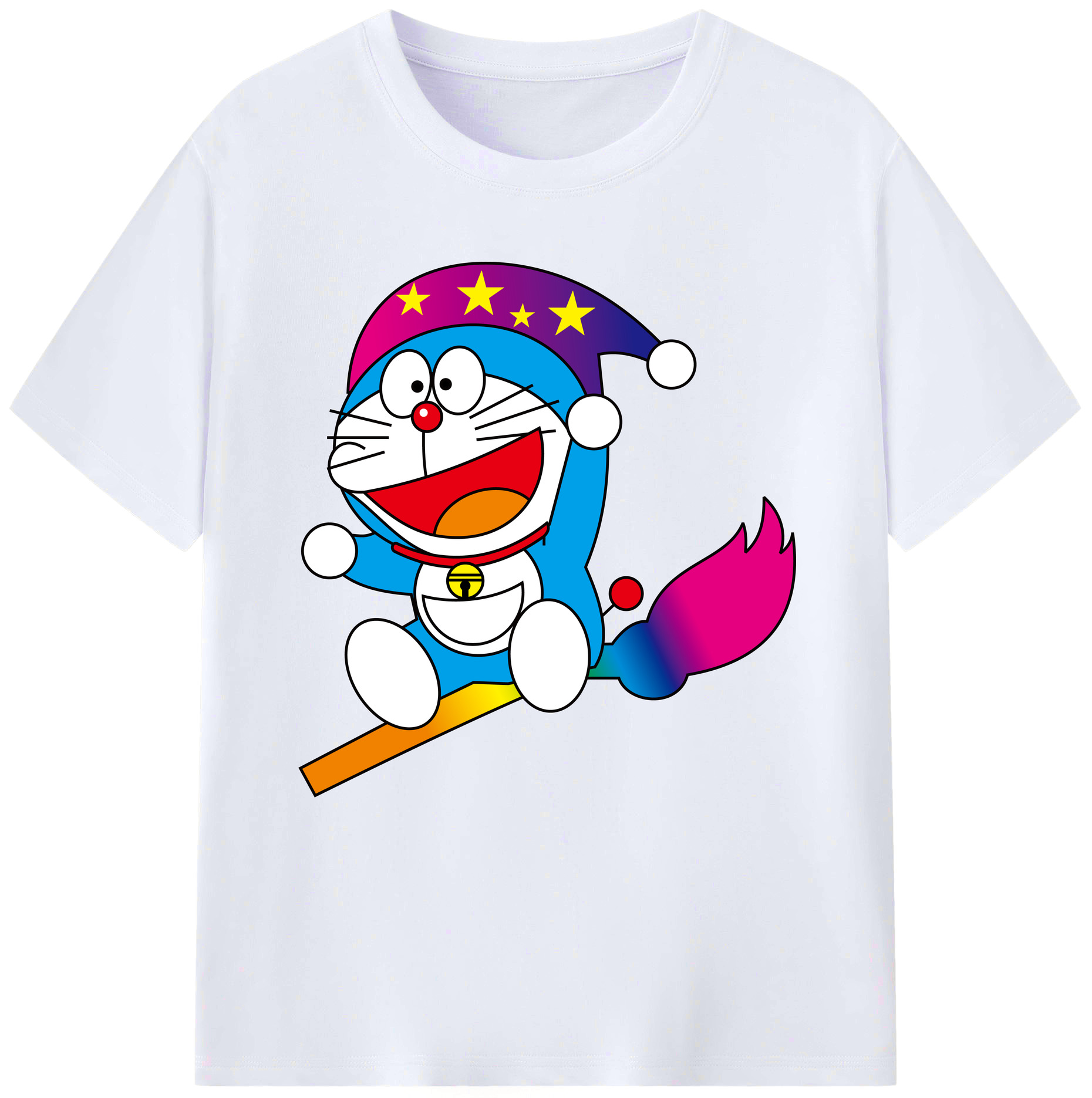（画像用） ドラえもん Doraemon レディースカジュアルプリントTシャツ（綿100％）