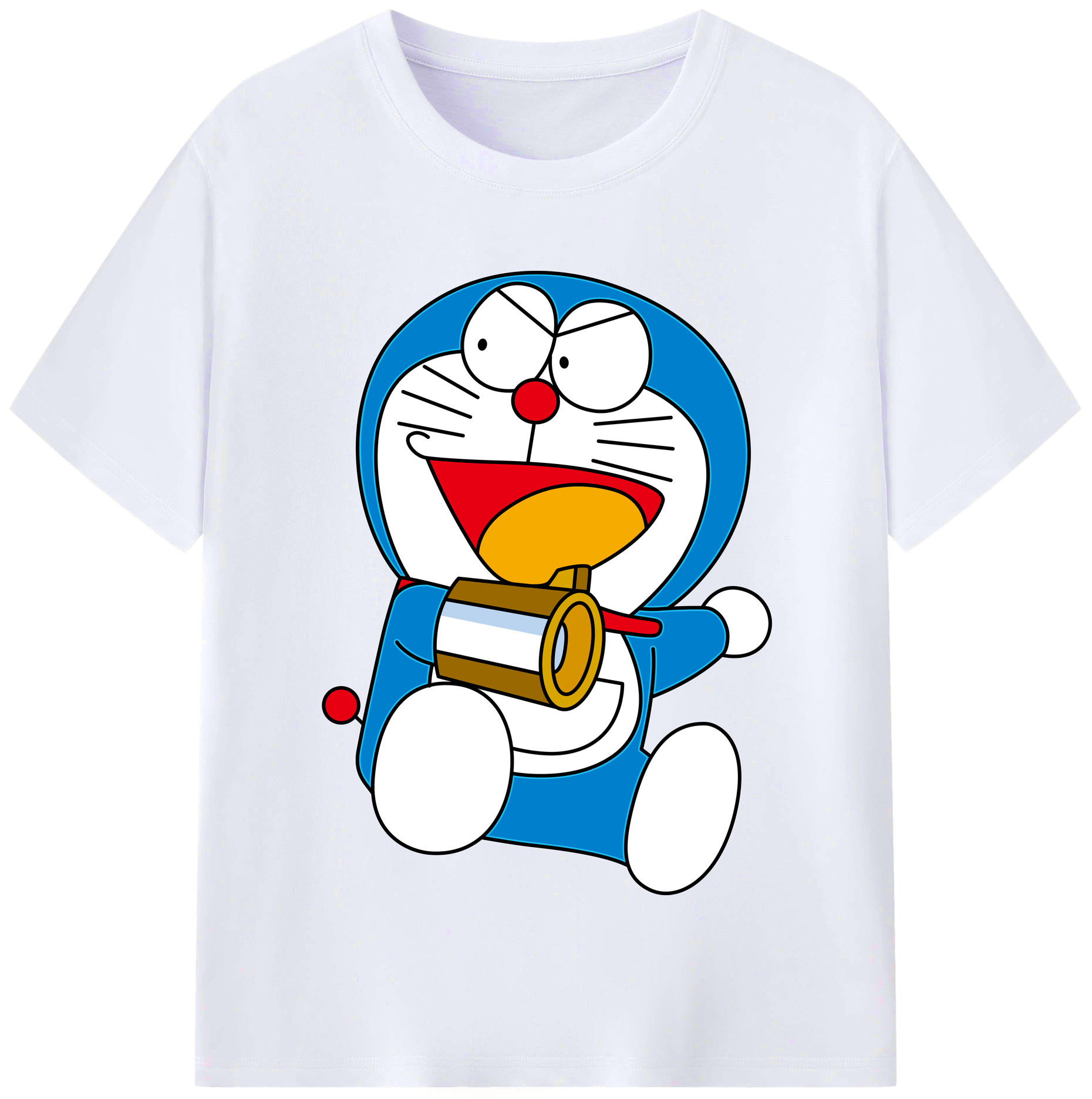 （画像用） ドラえもん Doraemon レディースカジュアルプリントTシャツ（綿100％）