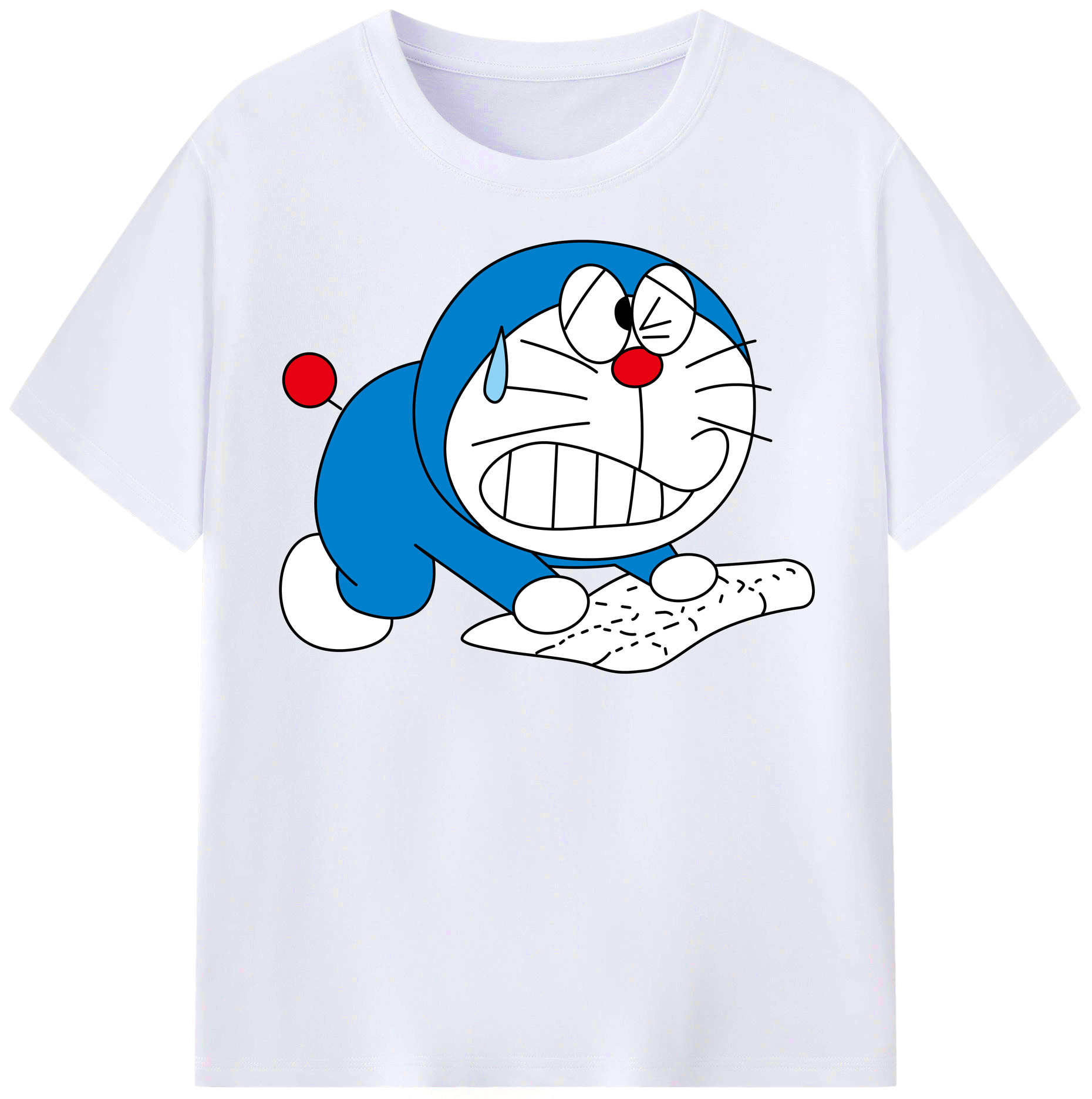 （画像用） ドラえもん Doraemon レディースカジュアルプリントTシャツ（綿100％）