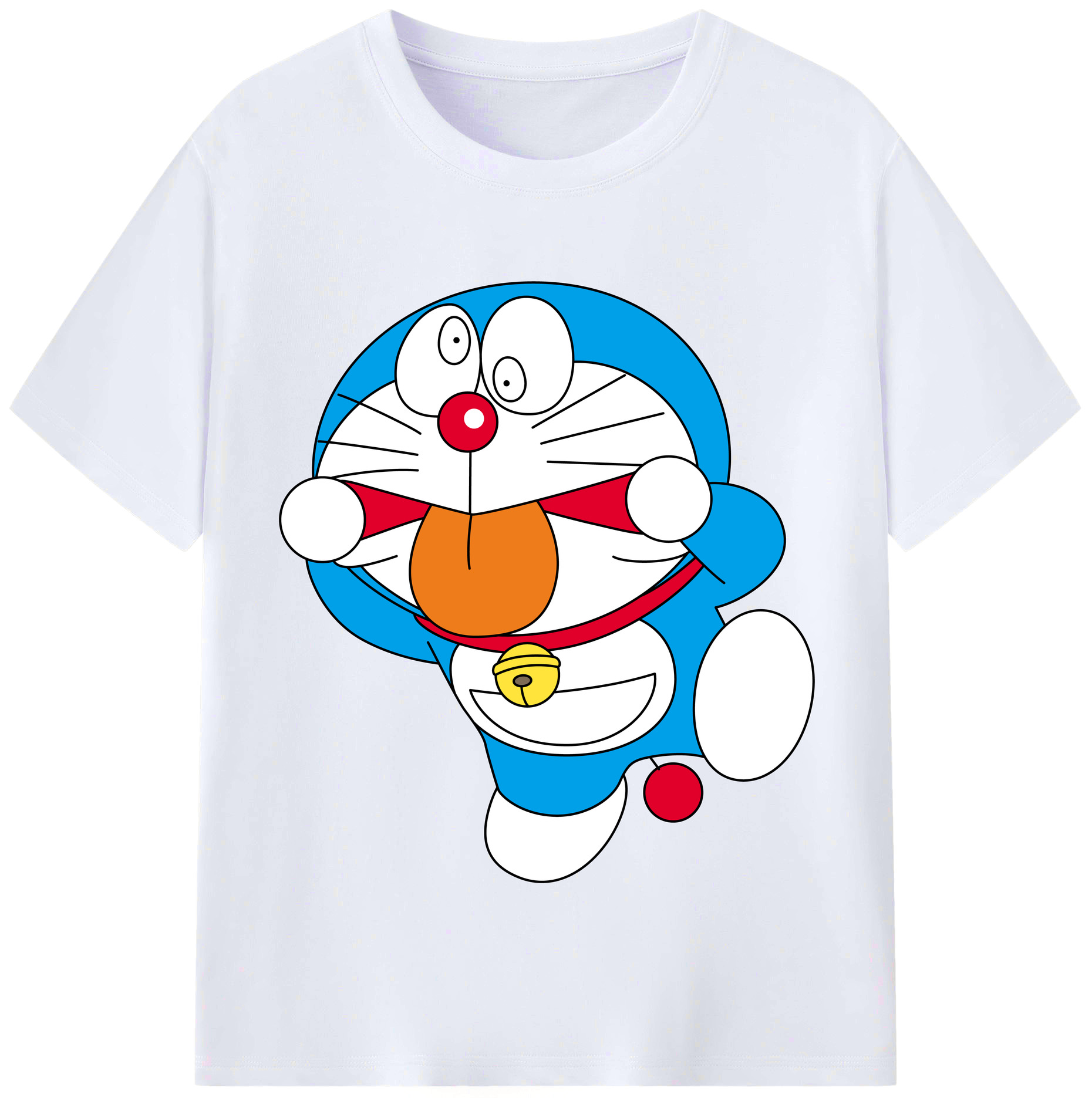 （画像用） ドラえもん Doraemon レディースカジュアルプリントTシャツ（綿100％）