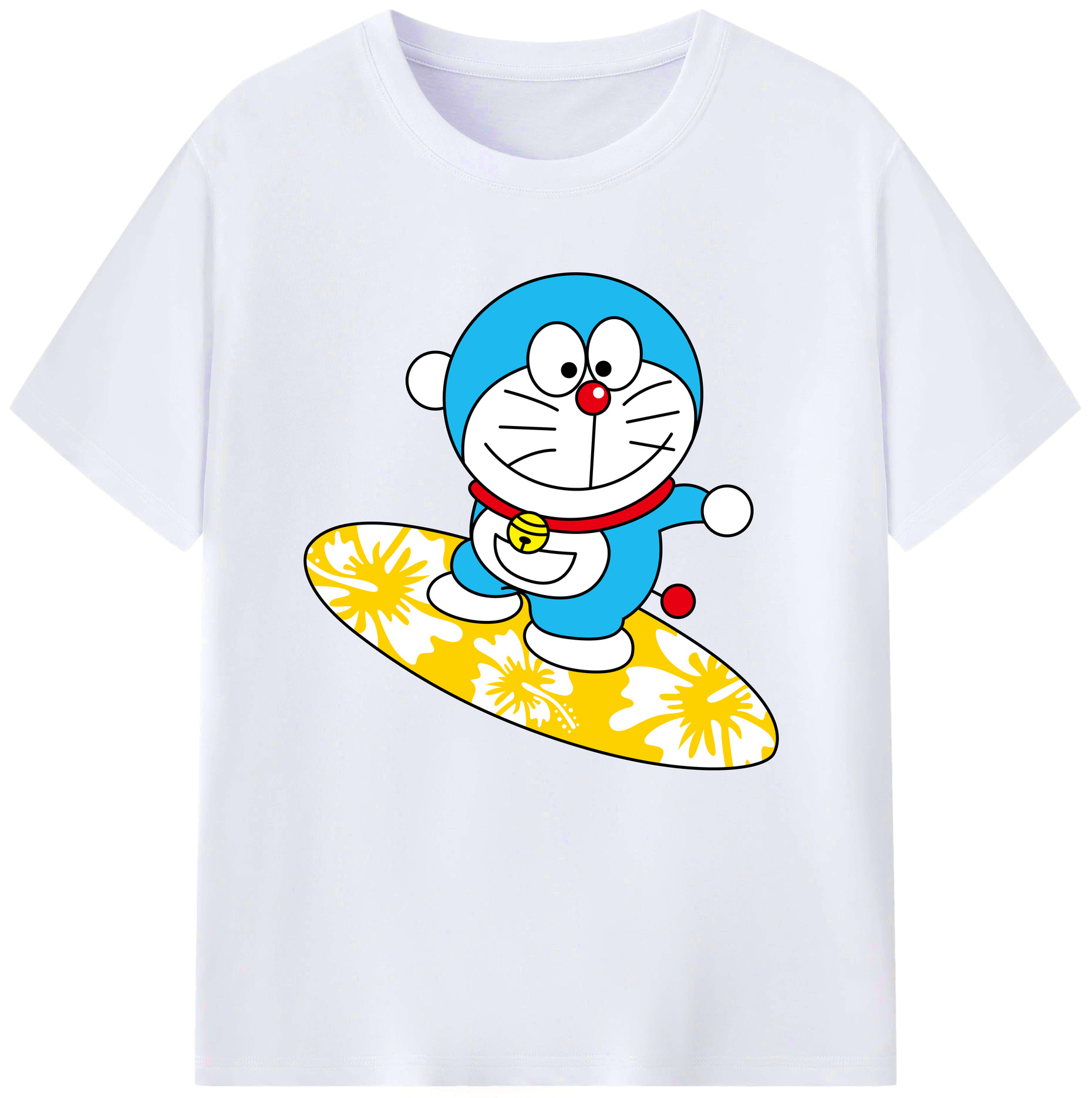 （画像用） ドラえもん Doraemon レディースカジュアルプリントTシャツ（綿100％）