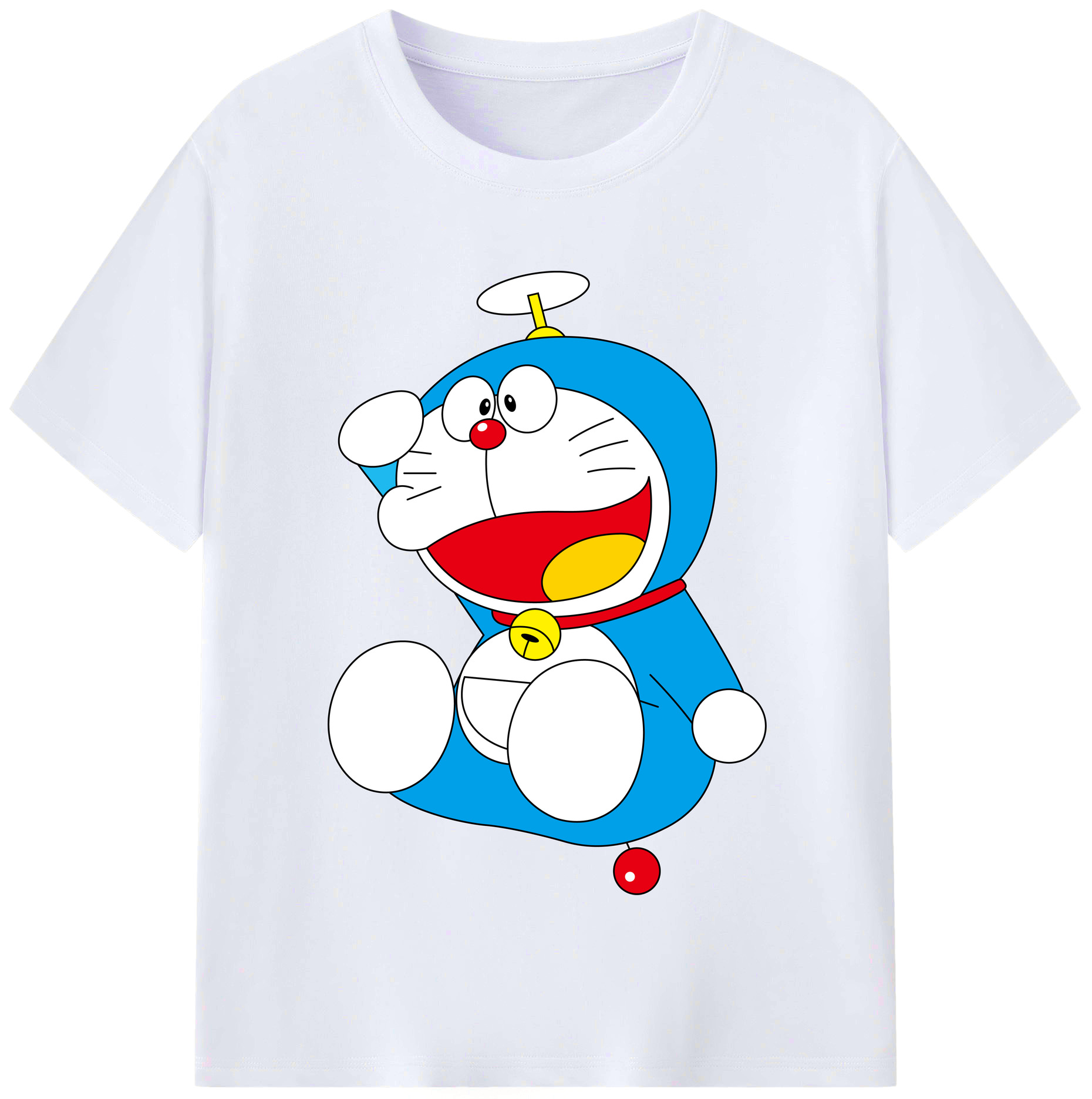 （画像用） ドラえもん Doraemon レディースカジュアルプリントTシャツ（綿100％）