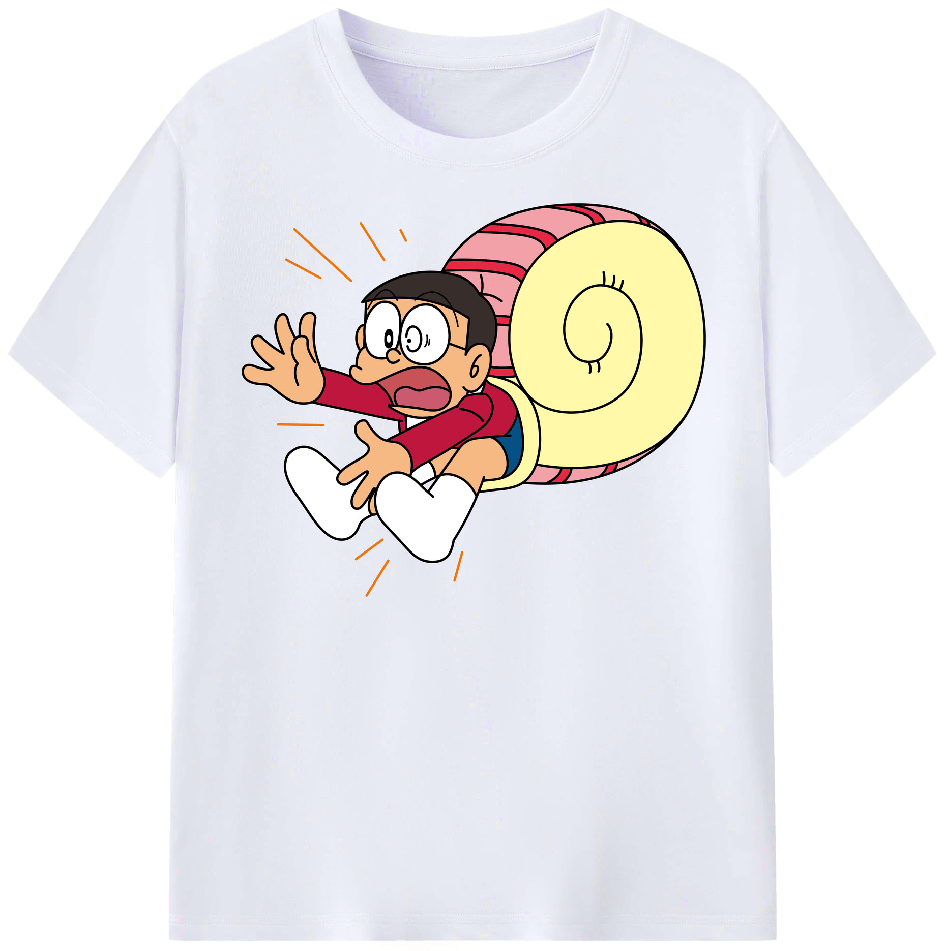 （画像用） ドラえもん 野比 のび太 Doraemon Nobita Nobi レディースカジュアルプリントTシャツ（綿100％）