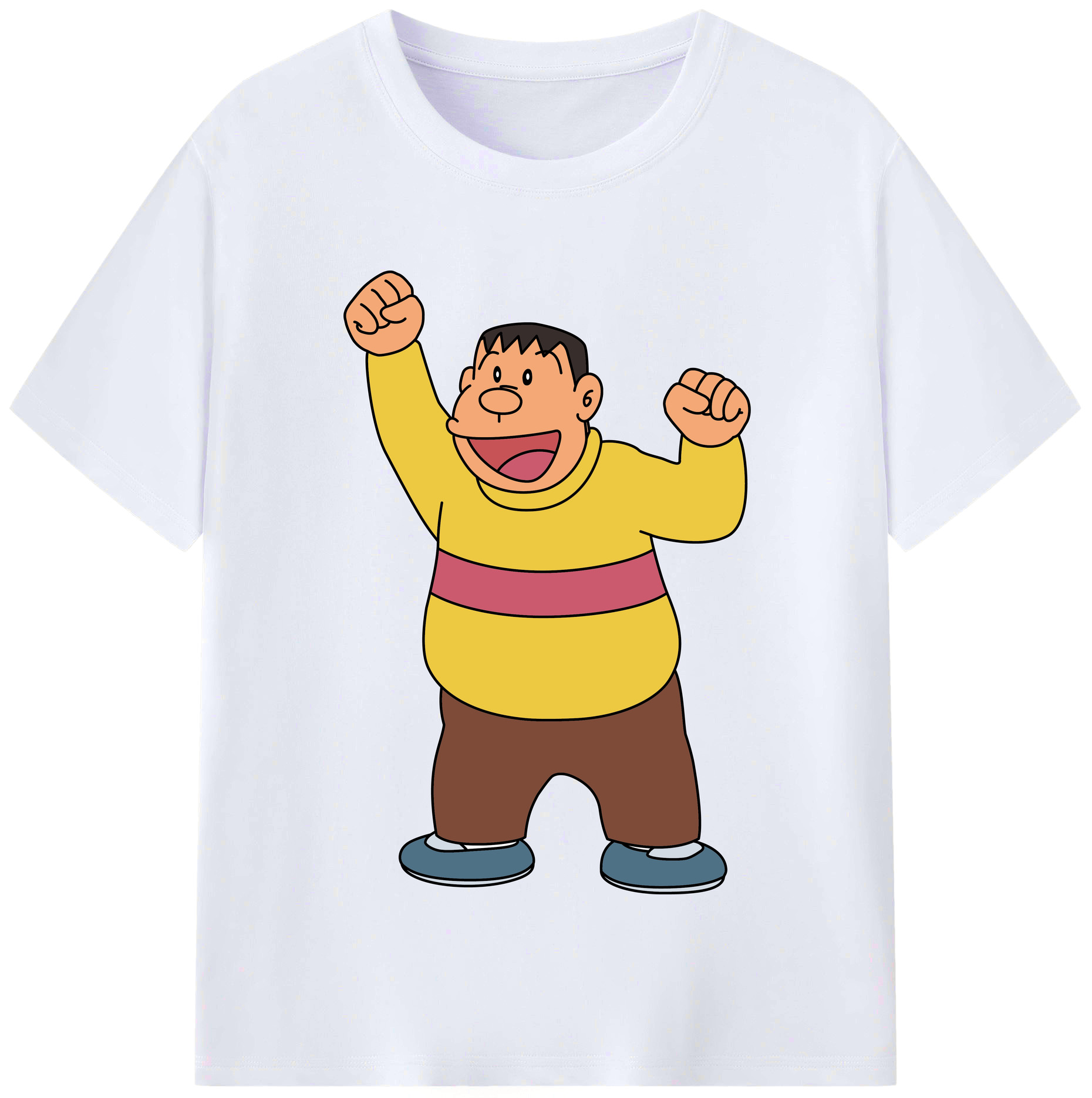 （画像用） ドラえもん 剛田武 Doraemon Gouta Takeshi レディースカジュアルプリントTシャツ（綿100％）