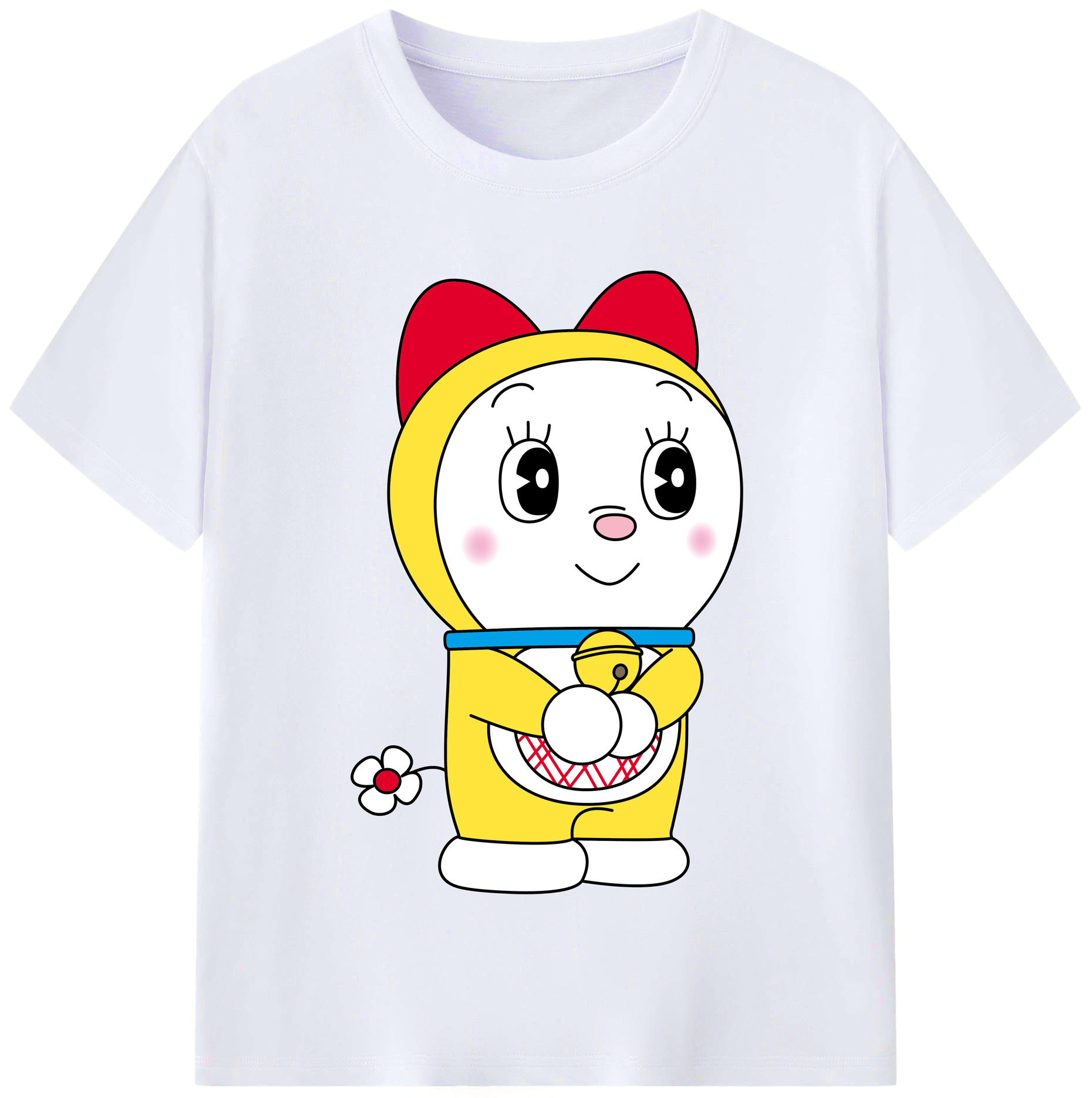 （画像用） ドラえもん ドラミ Doraemon Dorami レディースカジュアルプリントTシャツ（綿100％）
