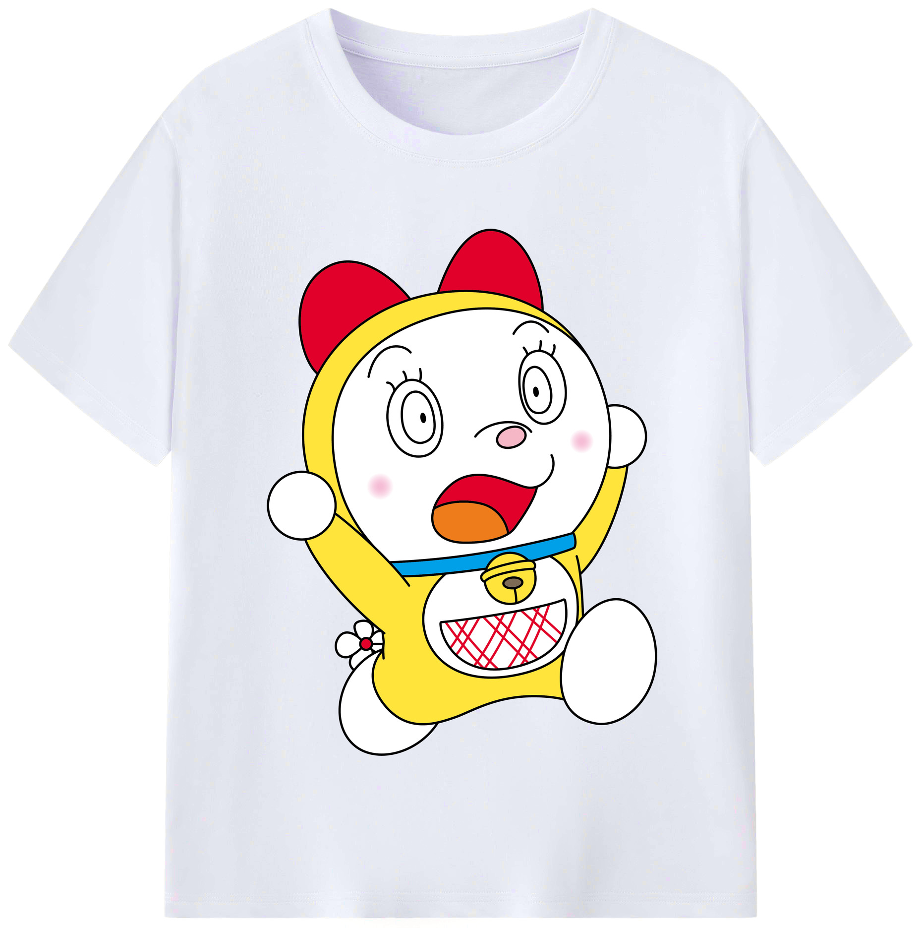 （画像用） ドラえもん ドラミ Doraemon Dorami レディースカジュアルプリントTシャツ（綿100％）