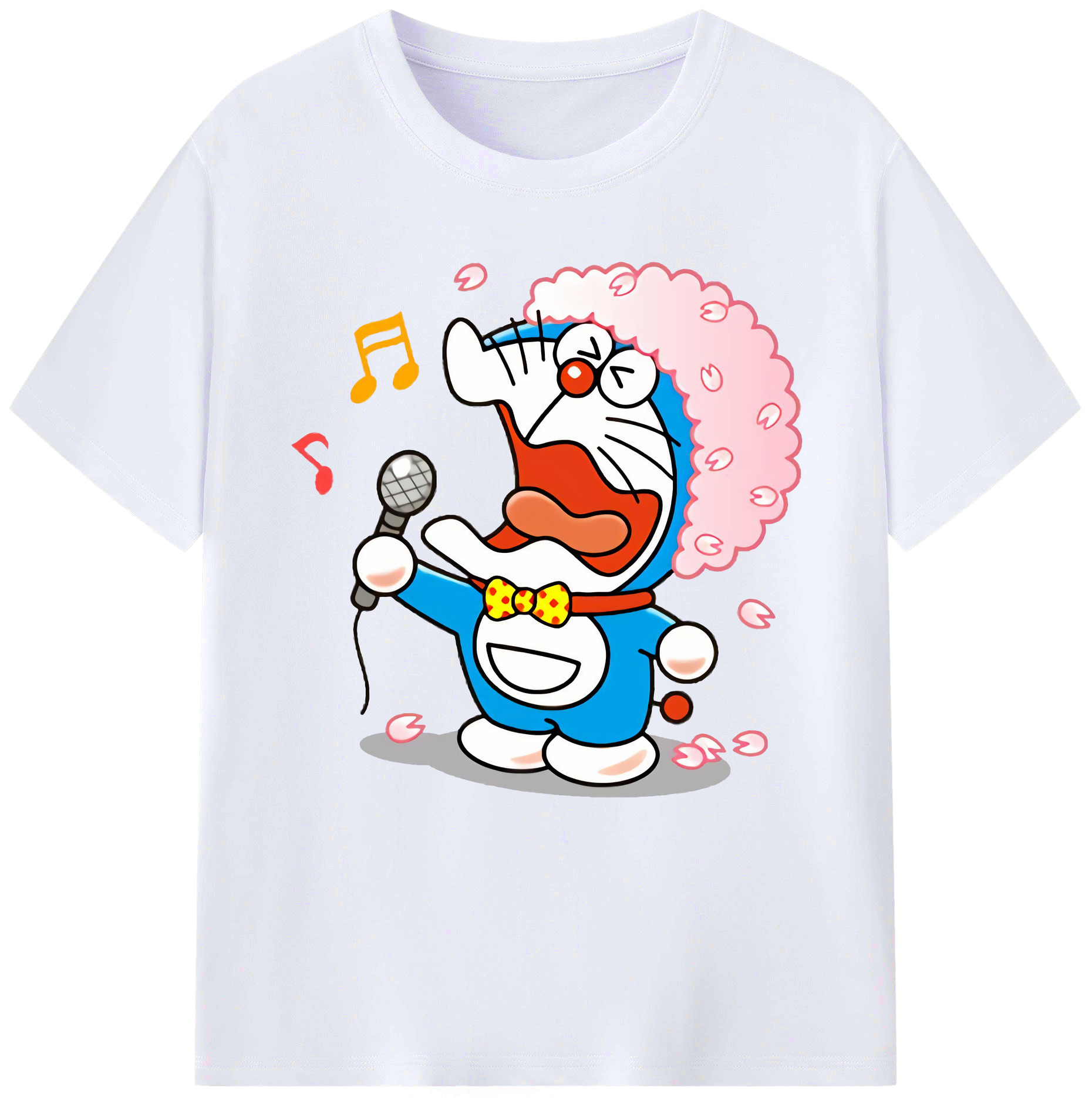 （画像用） ドラえもん Doraemon レディースカジュアルプリントTシャツ（綿100％）