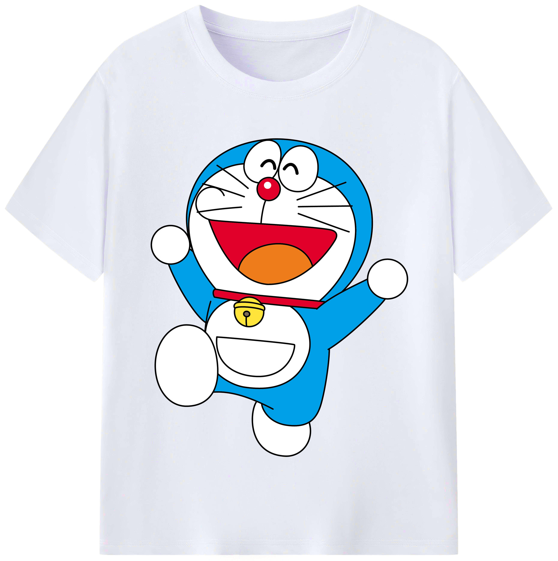 （画像用） ドラえもん Doraemon レディースカジュアルプリントTシャツ（綿100％）